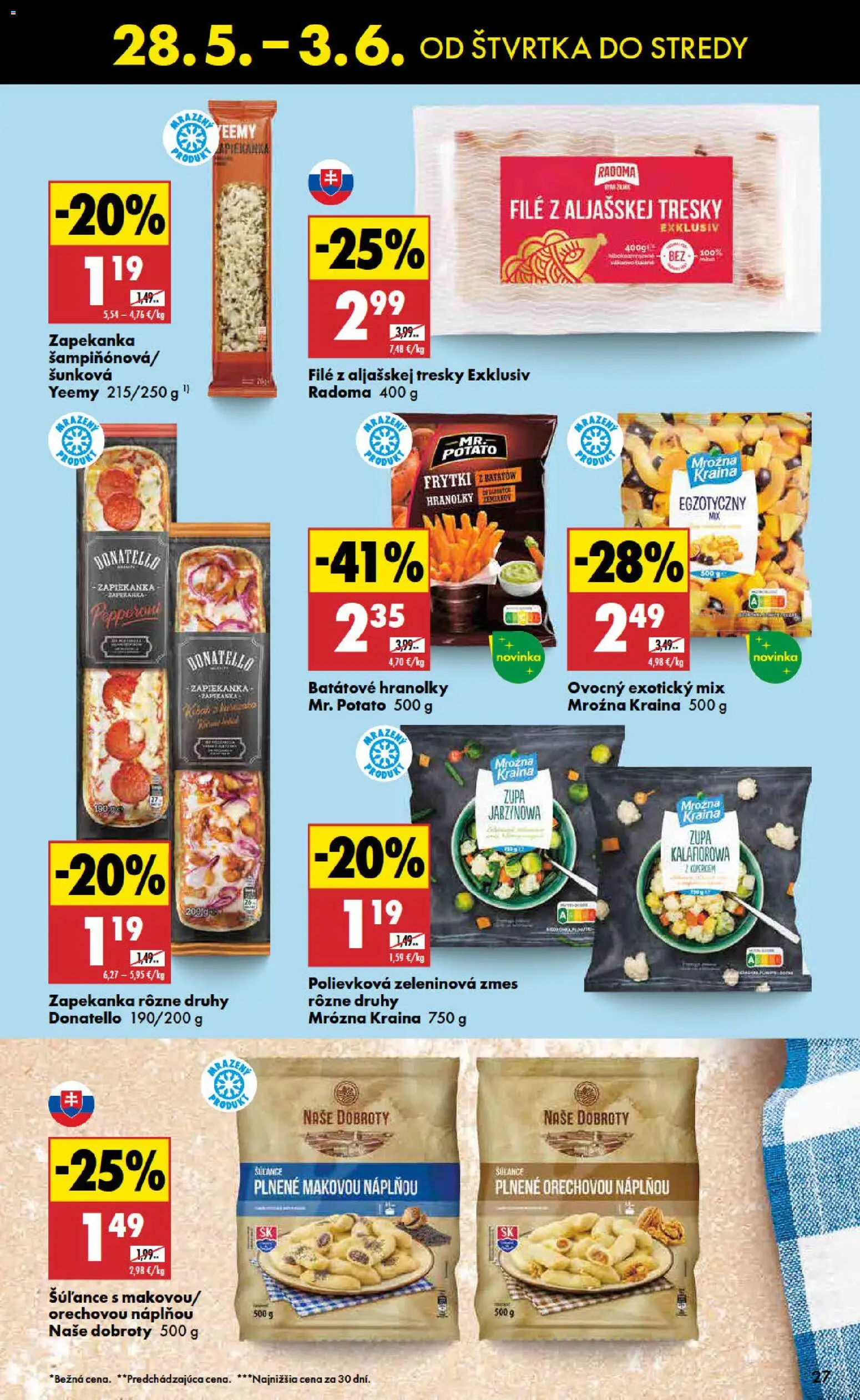 Nové Biedronka akcie – leták je platný od 28.05.2026 | Strana: 27 | Produkty: Batátové hranolky