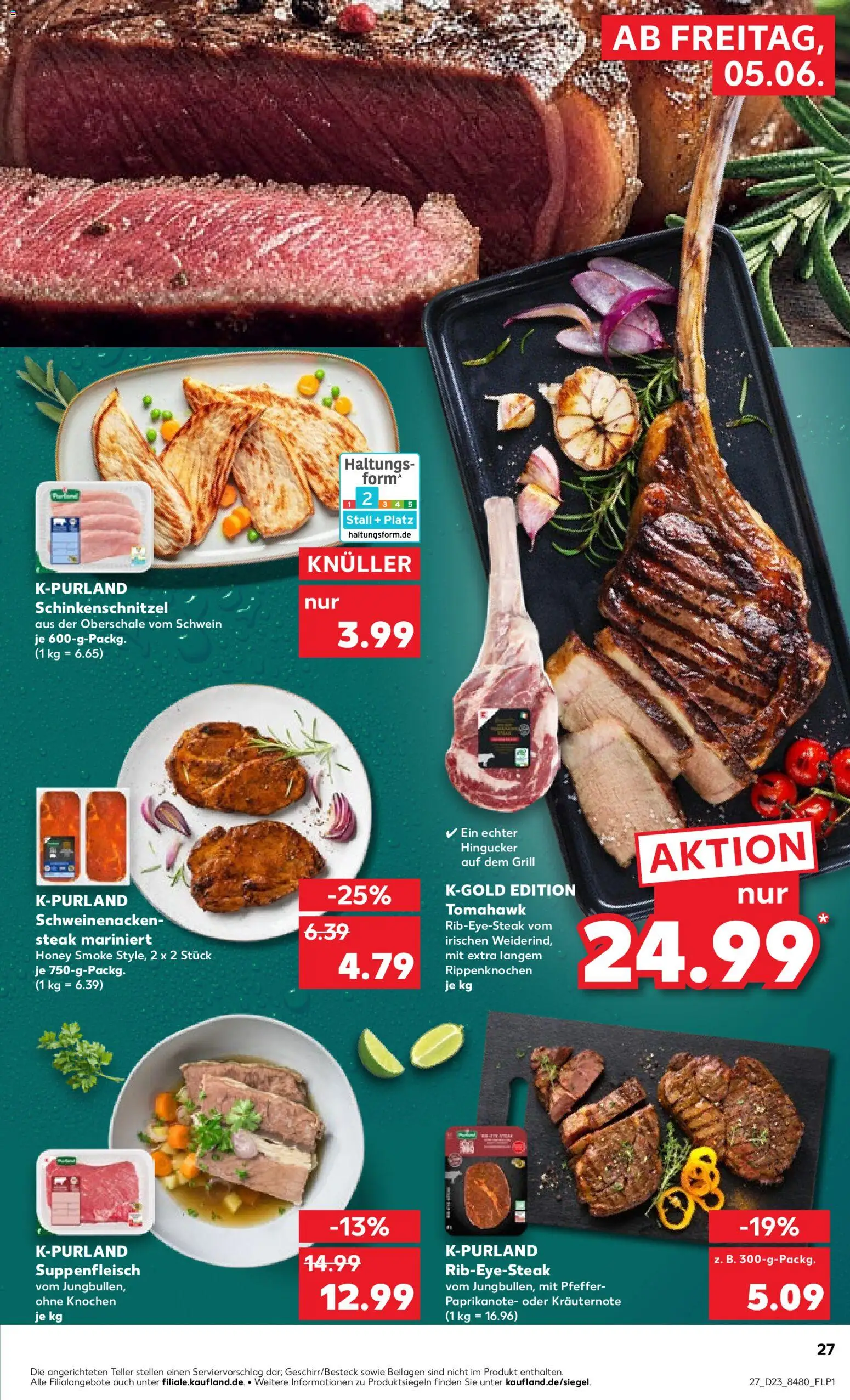 Kaufland Prospekt Speyer – gültig ab 04.06.2026 | Seite: 27 | Produkte: Grill, Pfeffer, Suppenfleisch, Steak