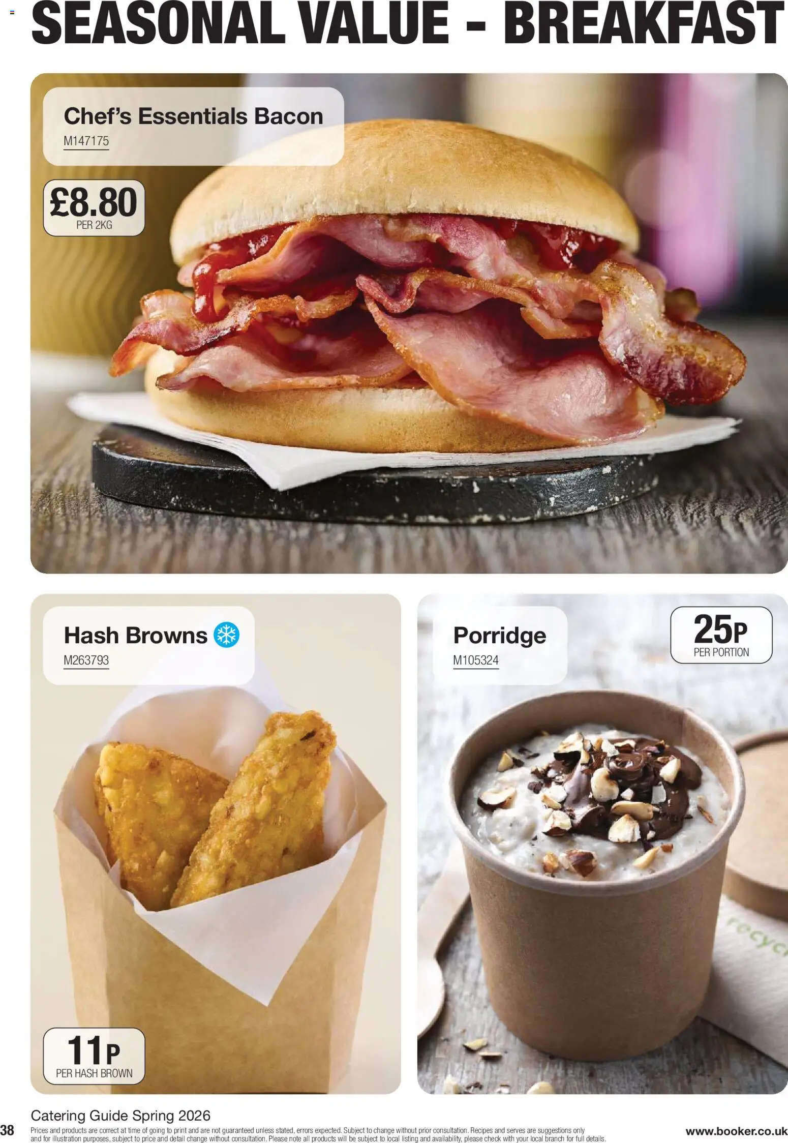 {H1} | Page: 38 | Products: Bacon
