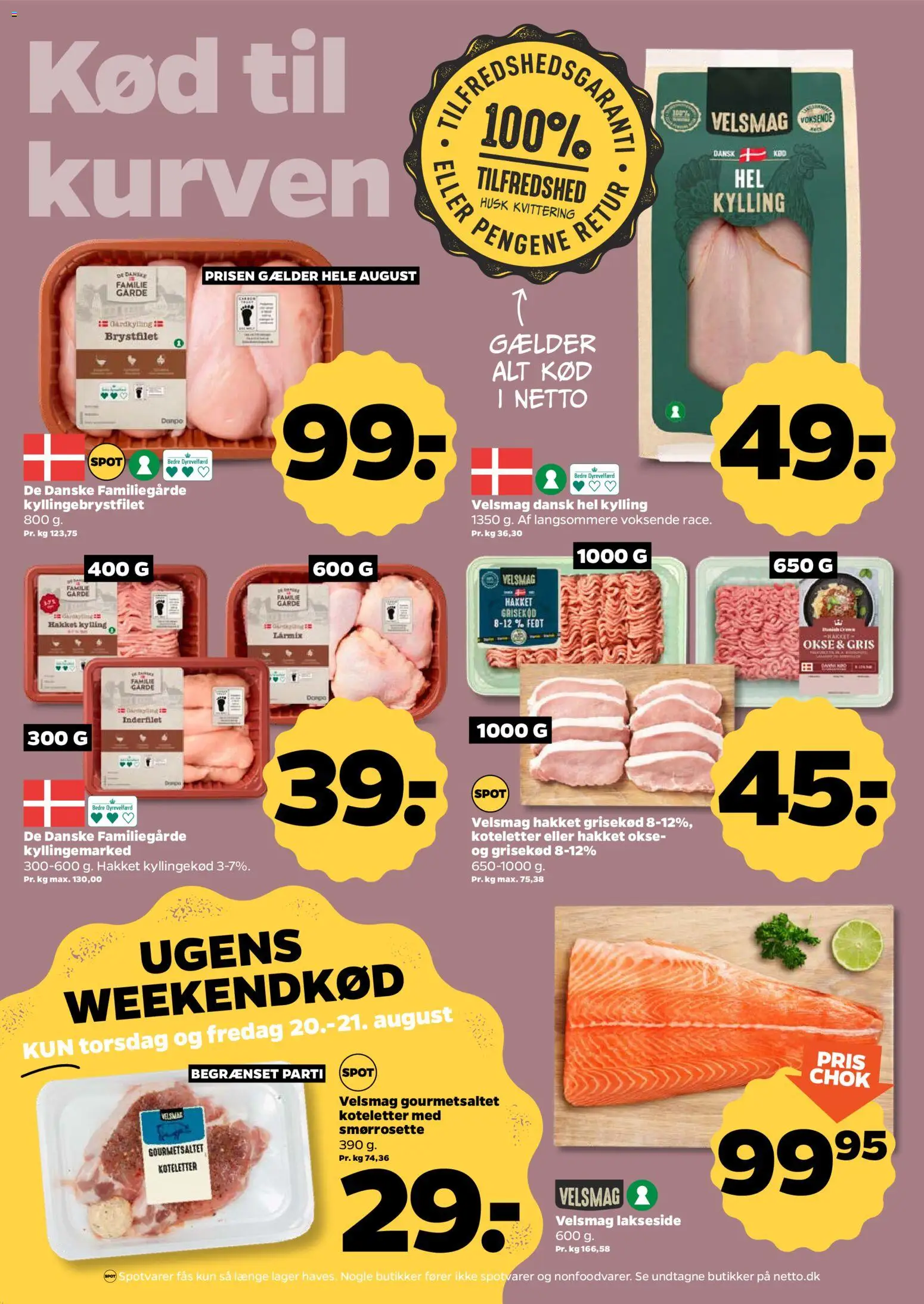 Netto tilbudsavis – gyldig fra 15/08/2026 | Side: 5 | Produkter: Kyllingekød, Koteletter