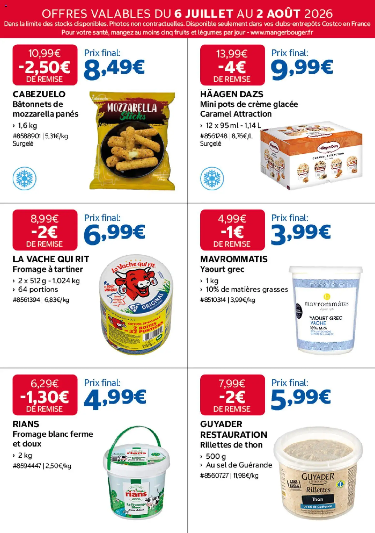{H1} | Page: 9 | Produits: Sel, Thon, Fromage blanc, Yaourt