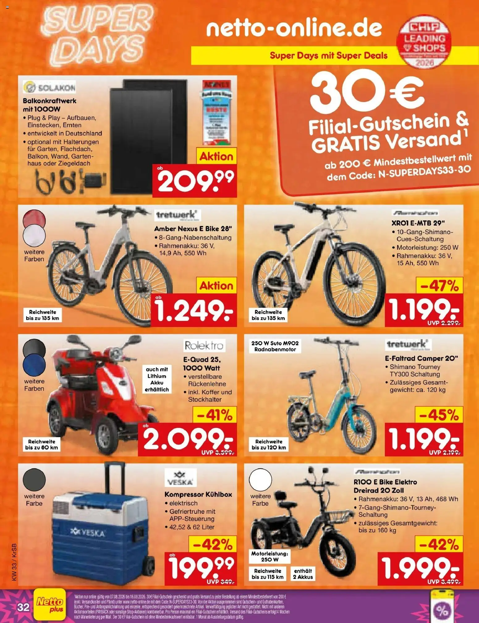 Netto Marken-Discount Prospekt Jüchen (ab 10.08.2026) » Angebote | Seite: 46 | Produkte: Gewicht, Gefriertruhe, Koffer