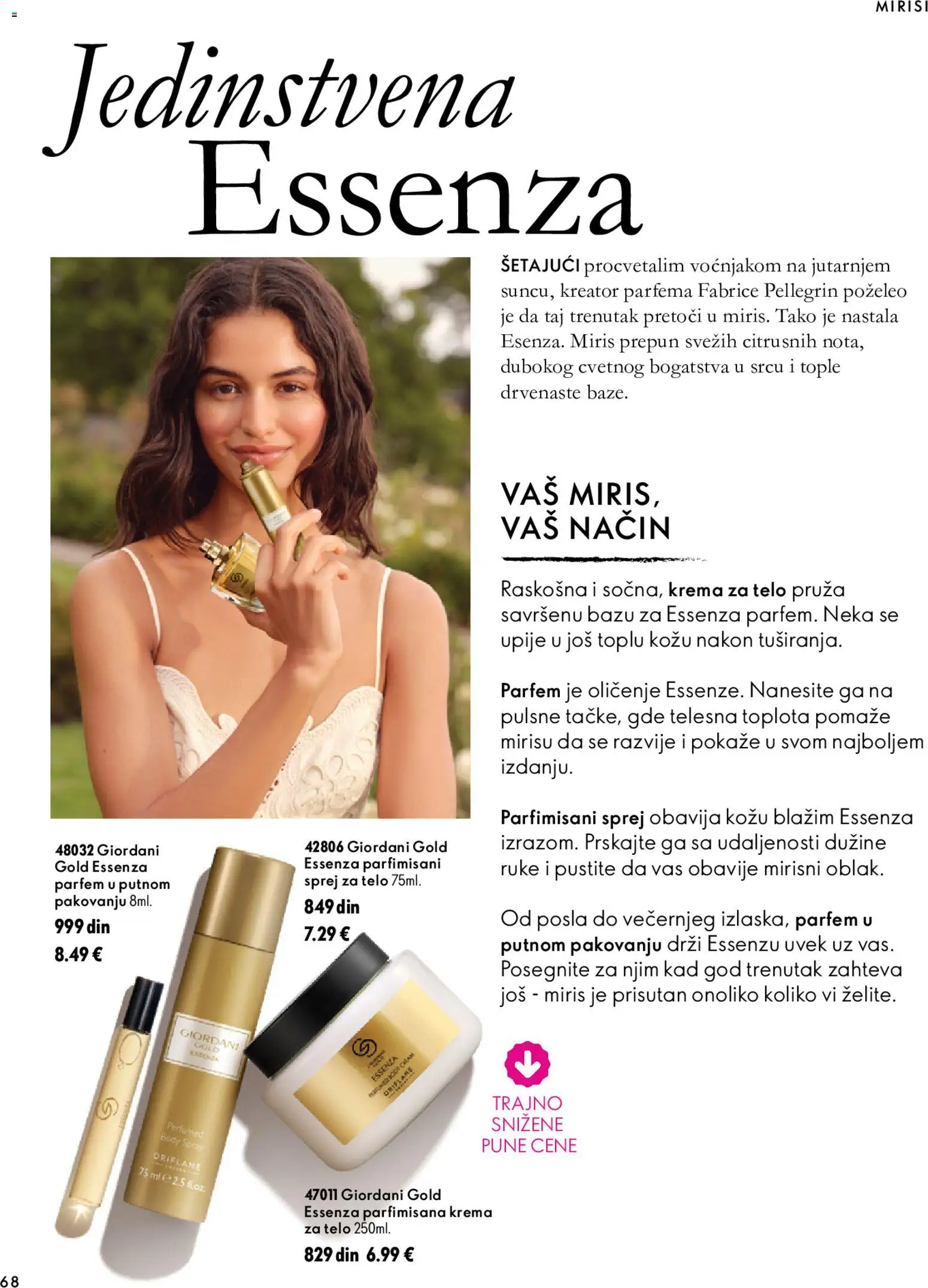 Oriflame katalog - važi od 07.10.2026 | Strana: 68 | Proizvode: Miris, Parfem, Krema, Krema za telo