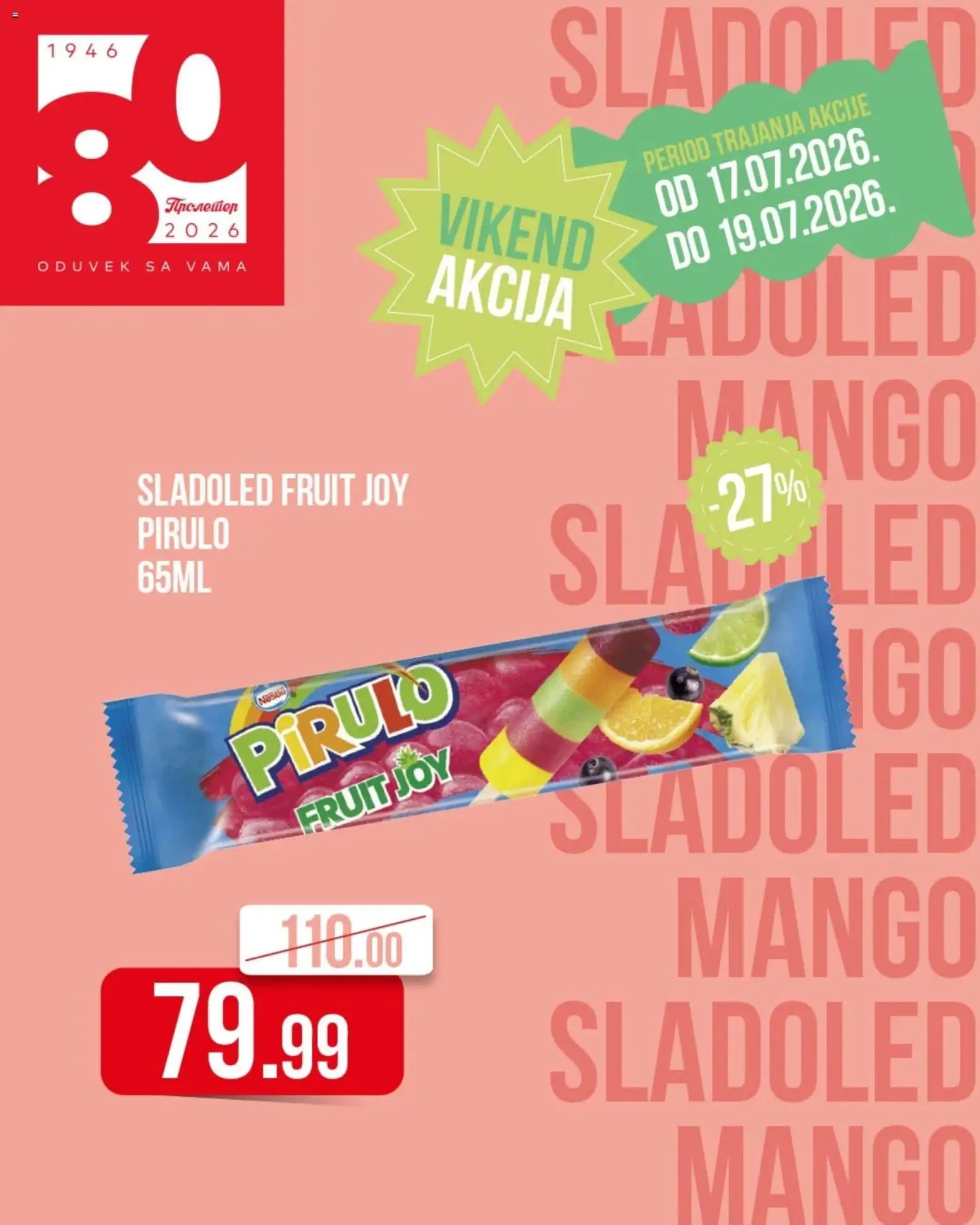 Metalac Proleter katalog - važi od 17.07.2026 | Strana: 7 | Proizvode: Šlag, Sladoled, Mango