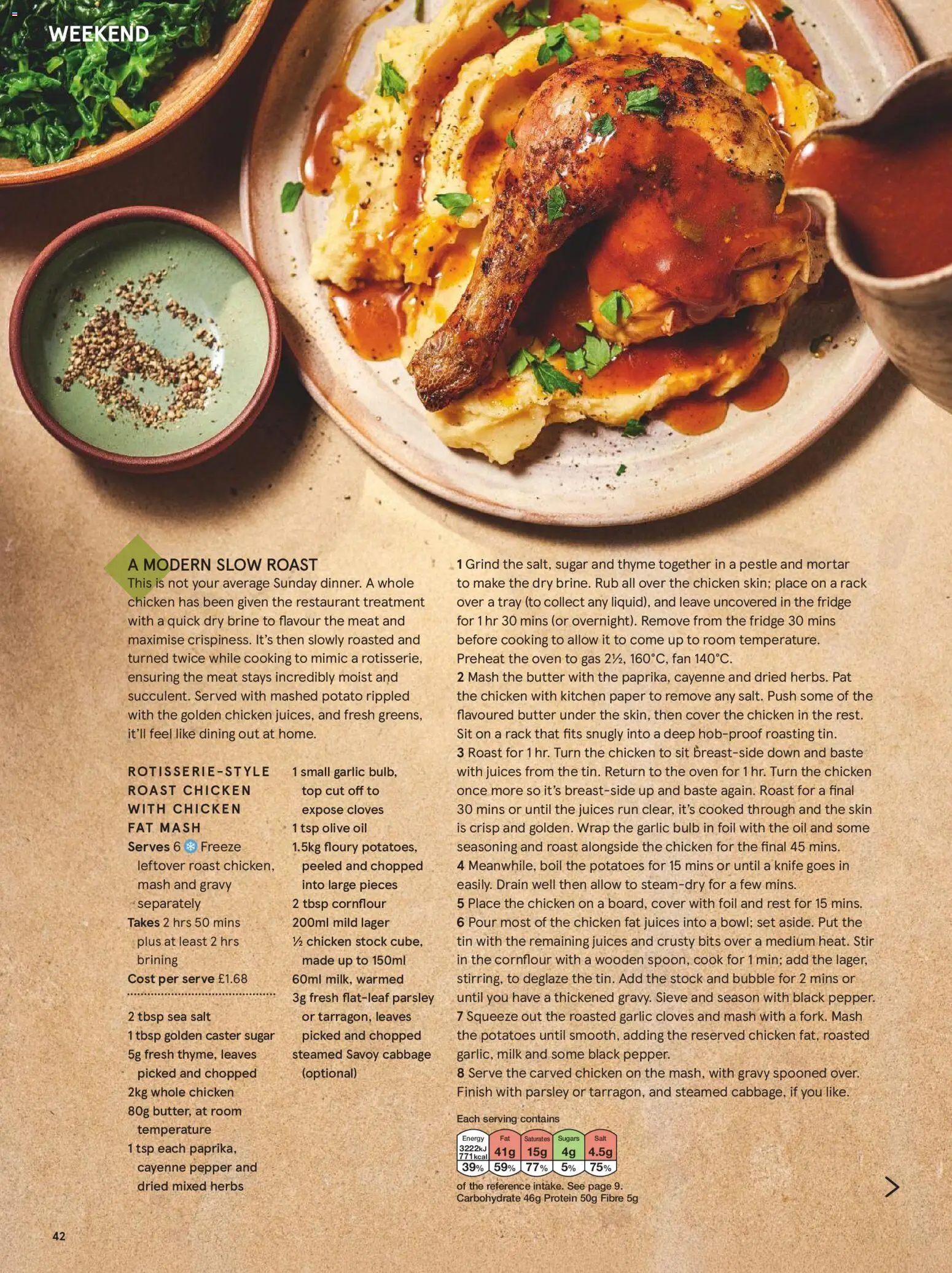 {H1} | Page: 42 | Products: Oil, Cayenne pepper, Protein, Cabbage