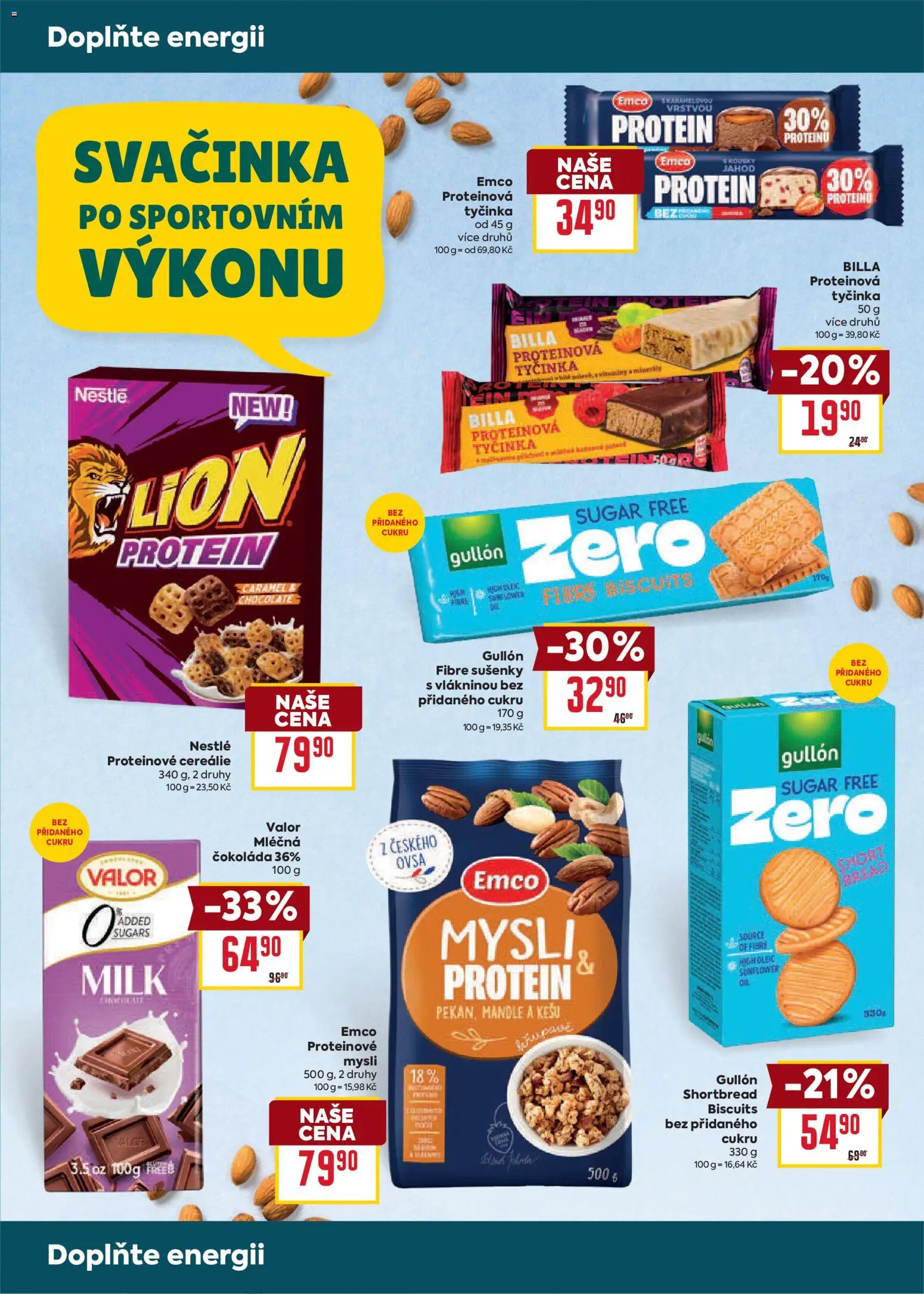 Billa leták - Zdraví od 02.09.2026 | Strana: 7 | Produkty: Kešu, Čokoláda, Vitamíny, Sušenky