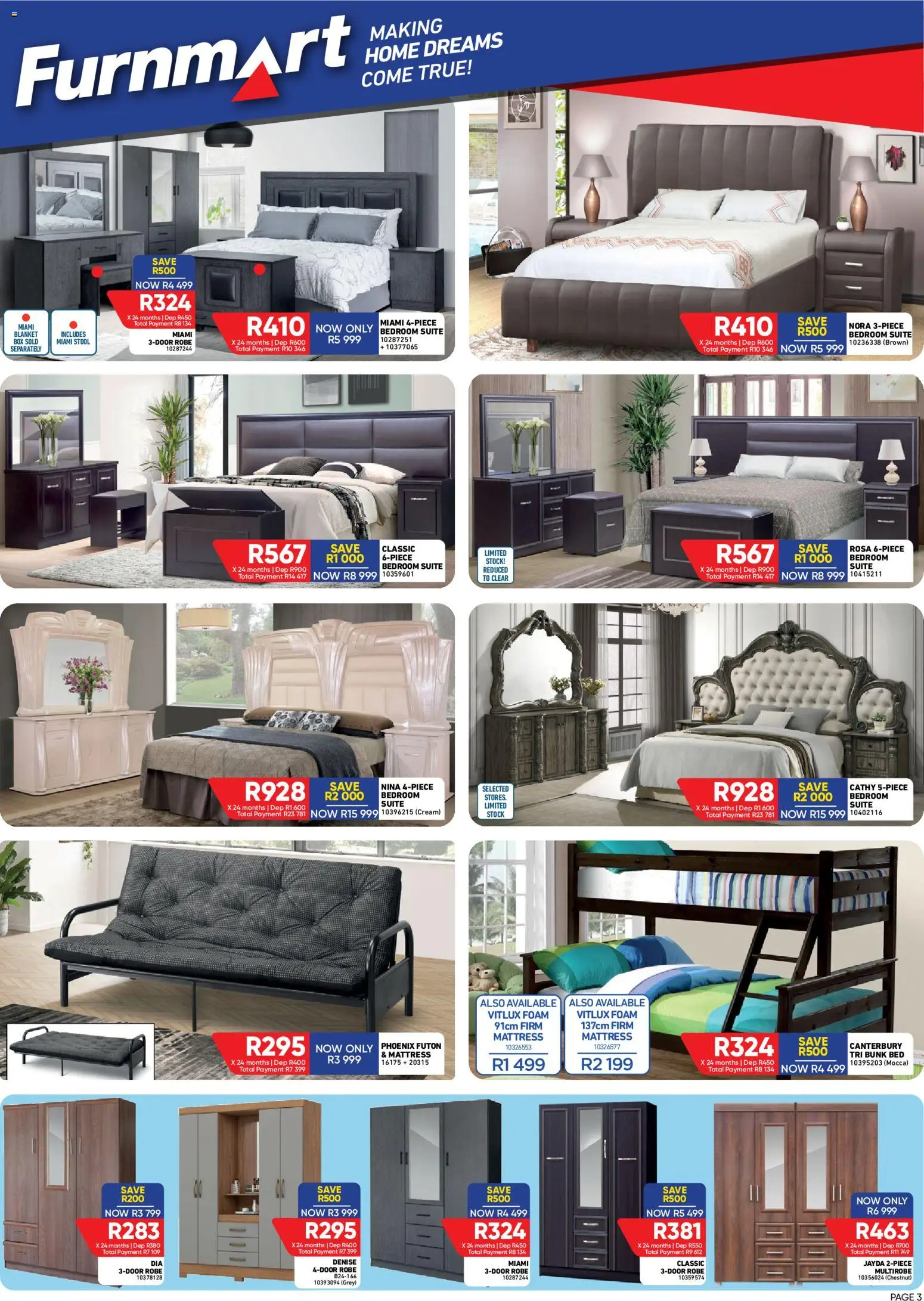 New Furnmart catalogue – valid from 13/07/2026 | Page: 3 | Products: Mattress, Box, Stock, Foam