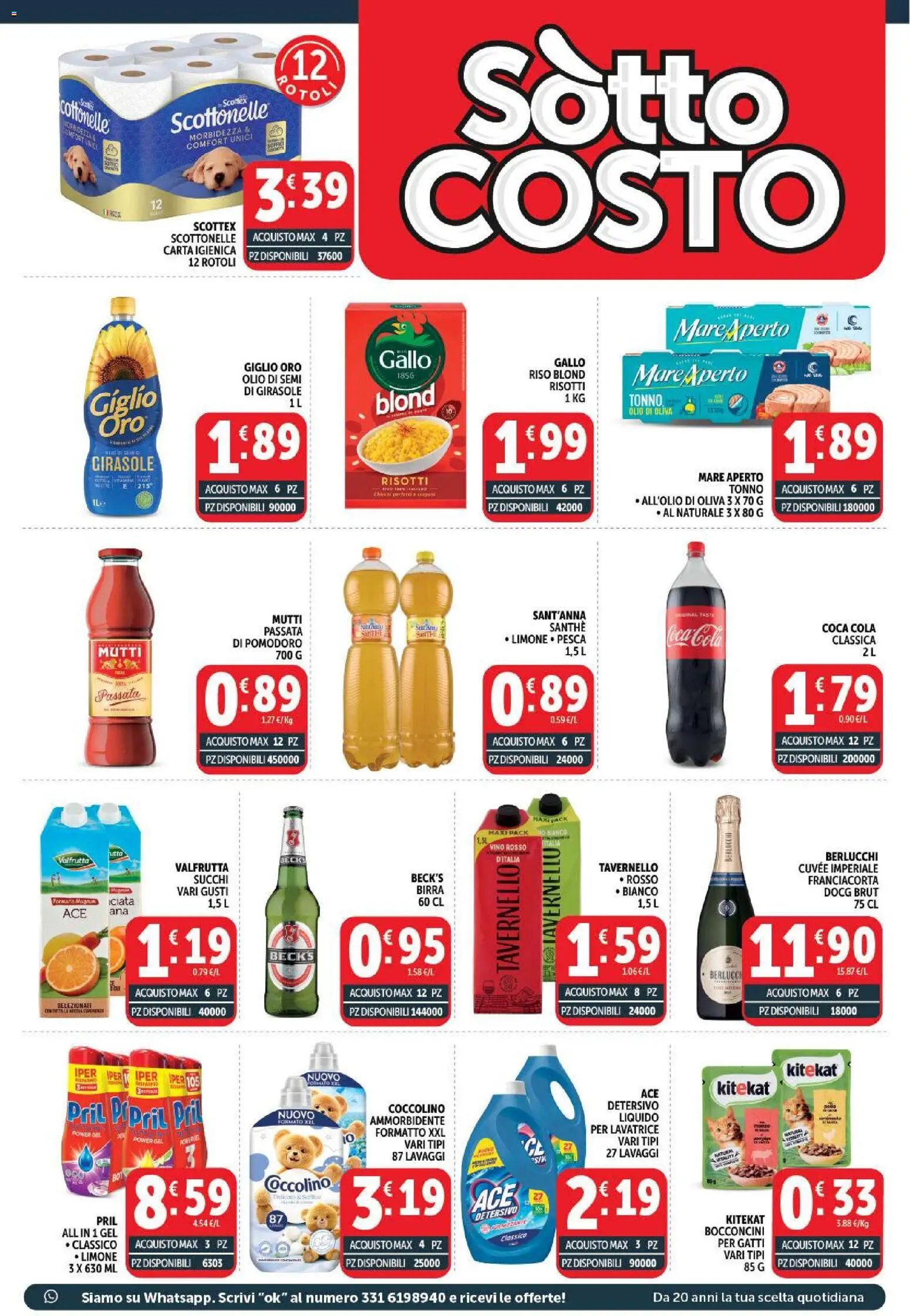 Volantino Decò del 01/09/2026 | Pagina: 3 | Prodotti: Ammorbidente, Vino, Tonno, Coca Cola