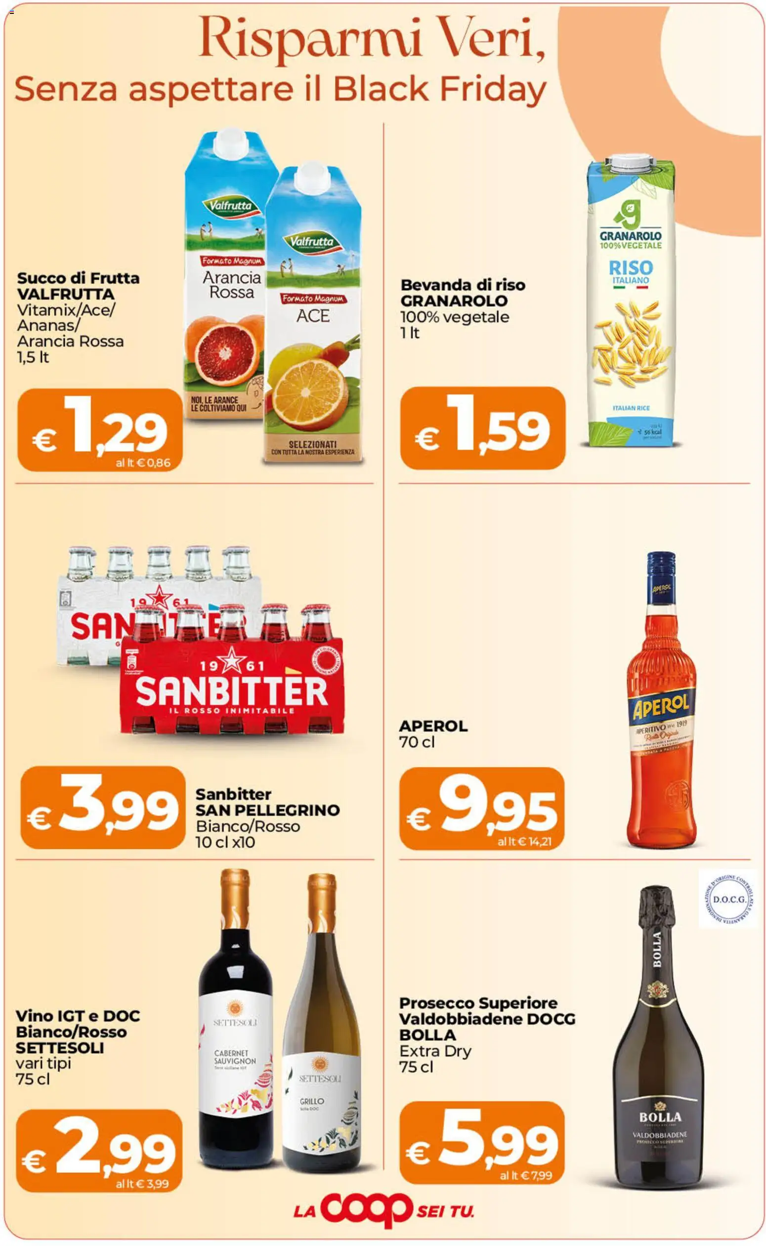Volantino Ipercoop del 23/10/2026 | Pagina: 5 | Prodotti: Succo, Riso, Magnum, Aperol