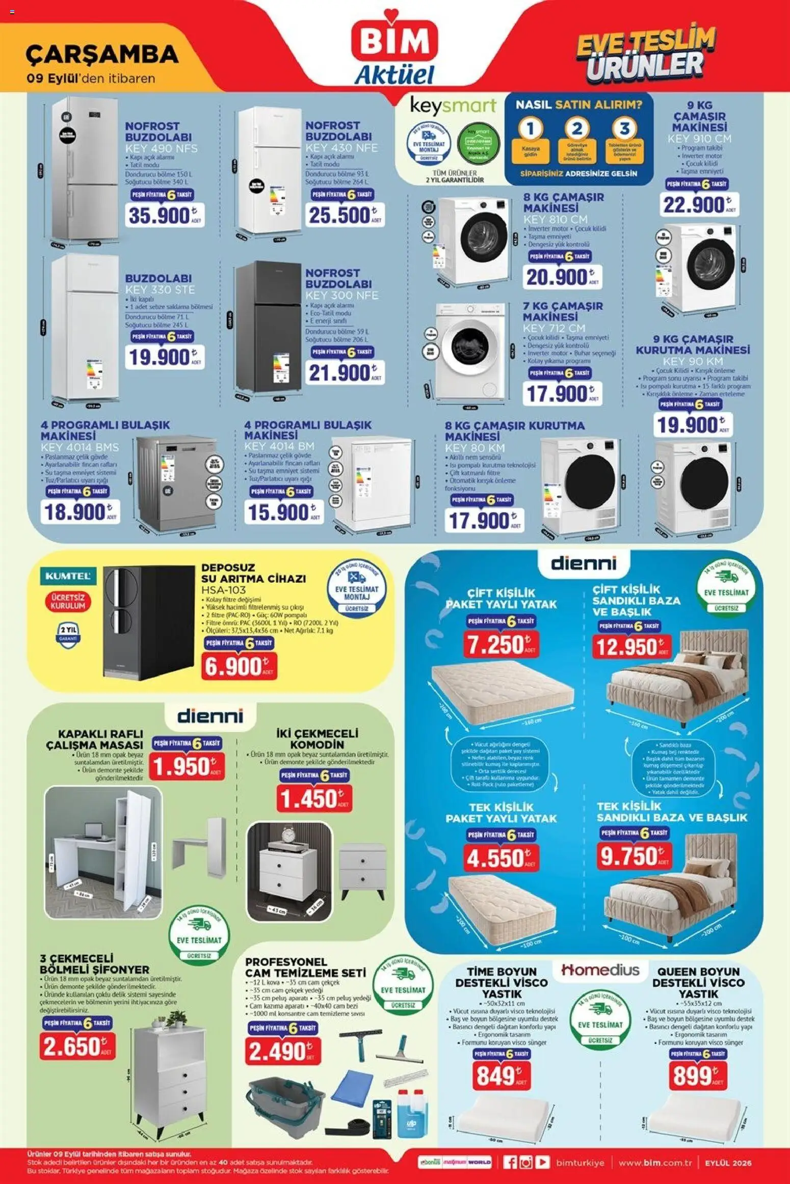 BİM - Katalog Çarşamba - 09 Eylül 2026 tarihinden itibaren geçerlidir | Sayfa: 1