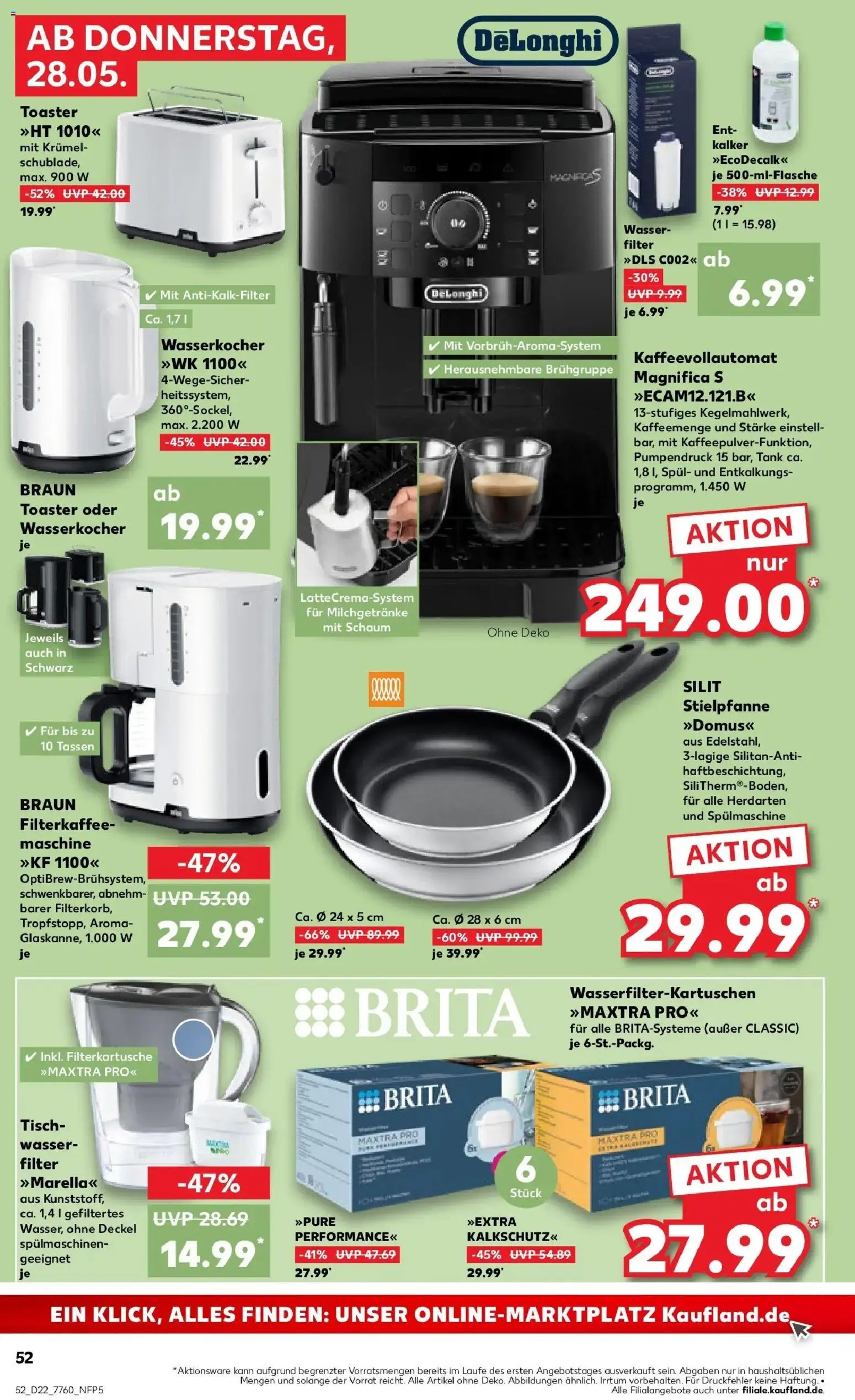 Kaufland Prospekt Singen (Hohentwiel) – gültig ab 26.05.2026 | Seite: 57 | Produkte: Wasserkocher, Toaster, Tisch, Kaffeevollautomat