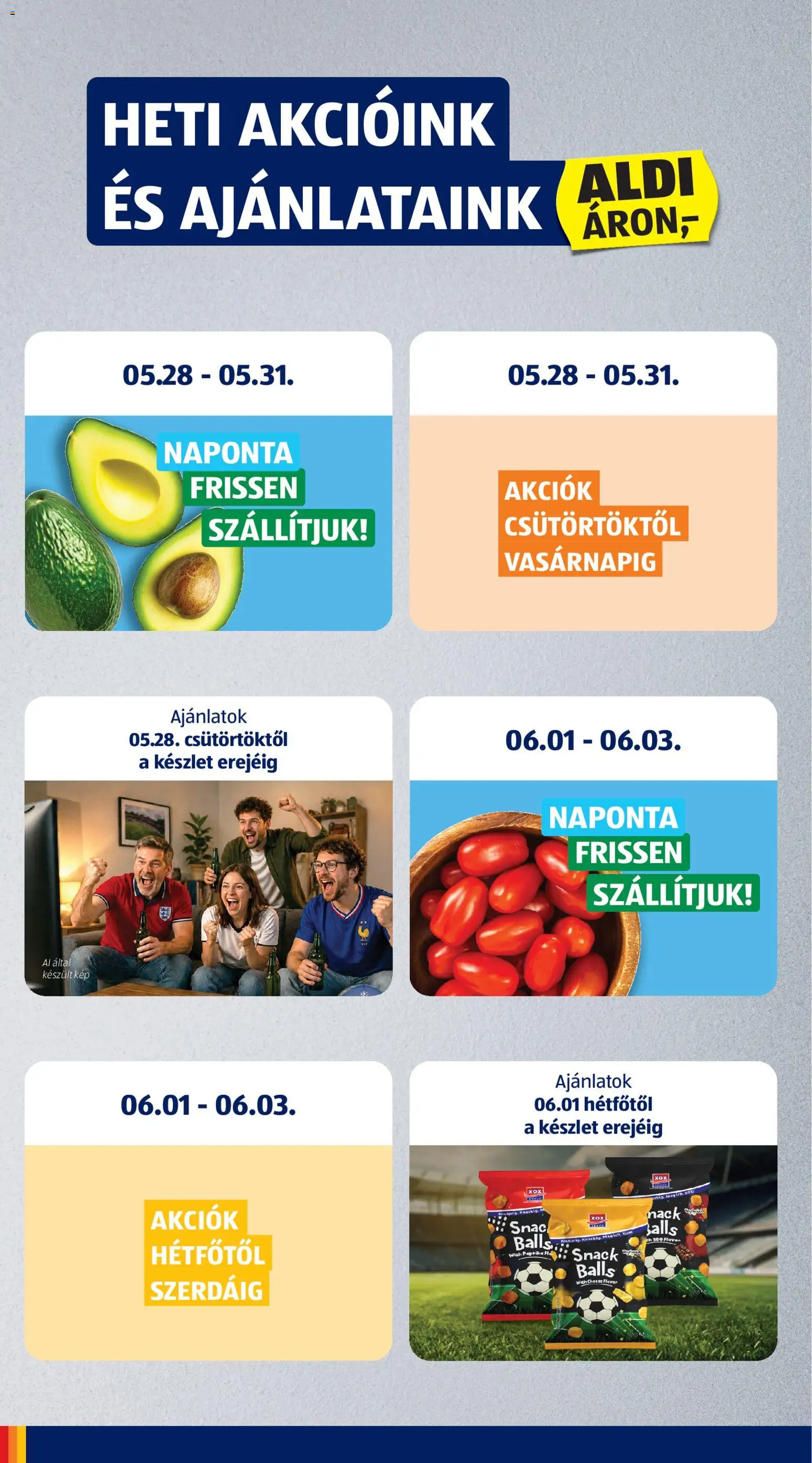 Aldi akciós ujság - amely érvényes a következő dátumtól: 28.05.2026 | Oldal: 6