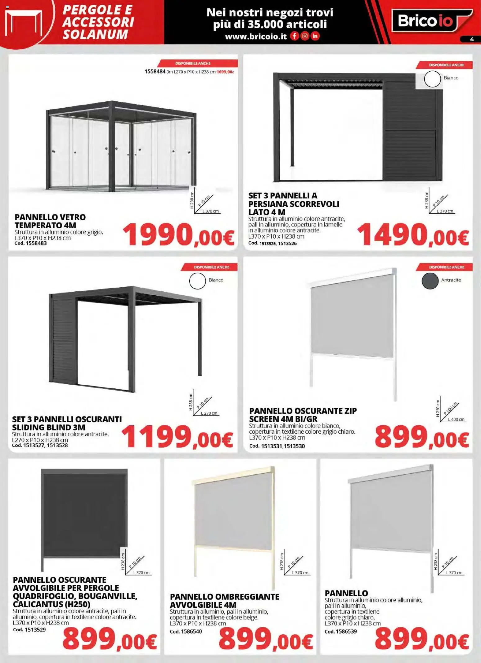 Volantino Brico io del 30.03.2026 | Pagina: 4 | Prodotti: Alluminio