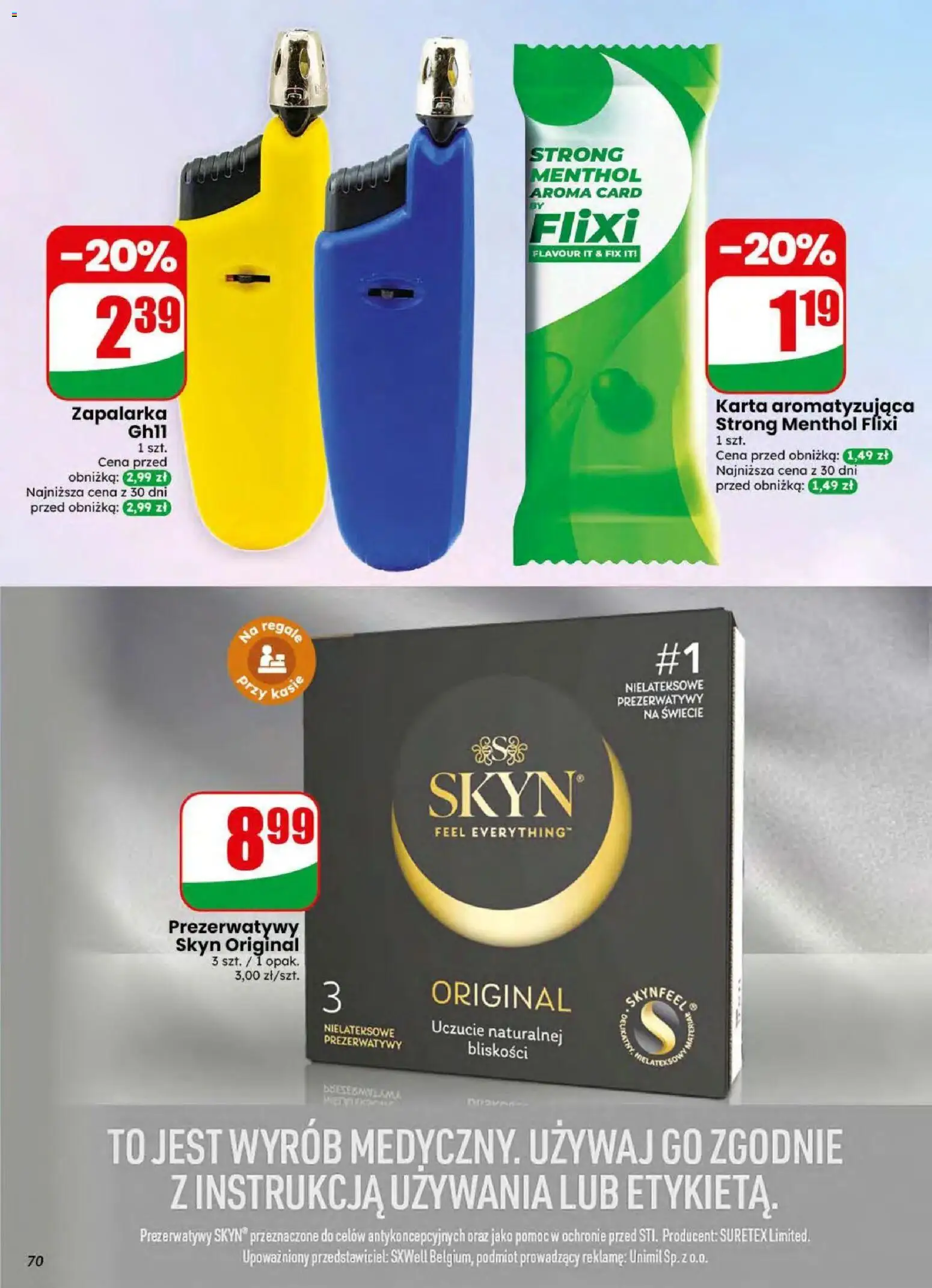 Dino gazetka od 19.08.2026 | Strona: 70 | Produkty: Karta, Prezerwatywy