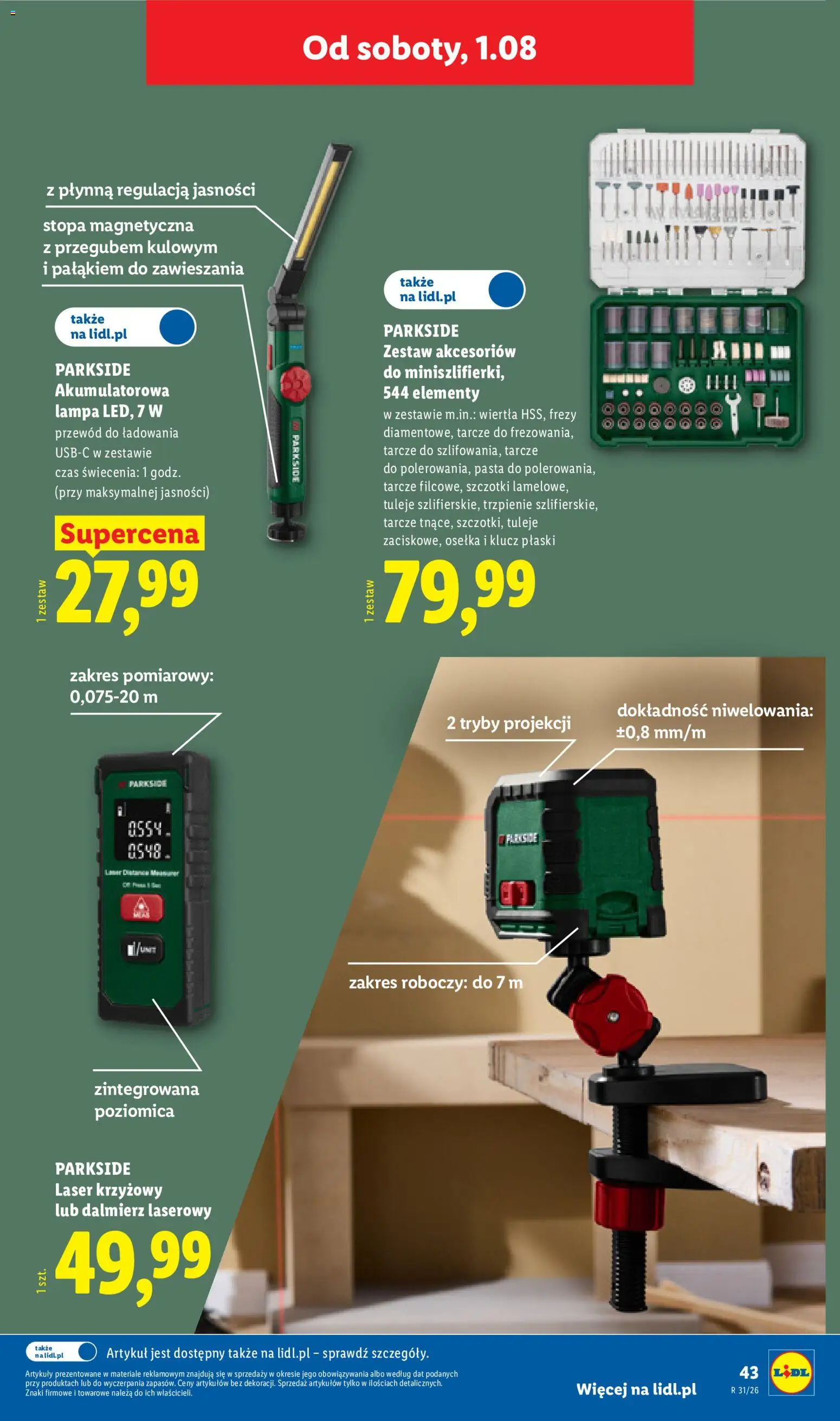 Lidl Polsko katalog od 27.07.2026 | Strana: 49 | Produkty: Parkside, Lampa