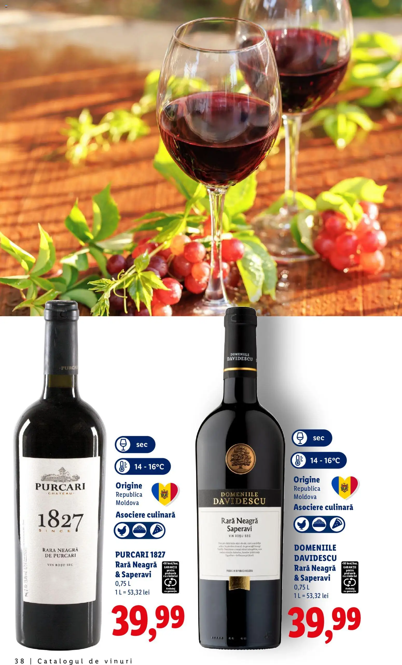 Noul catalog Lidl – valabil de la 28.09.2026 | Pagină: 38 | Produse: Vin rosu, Vin