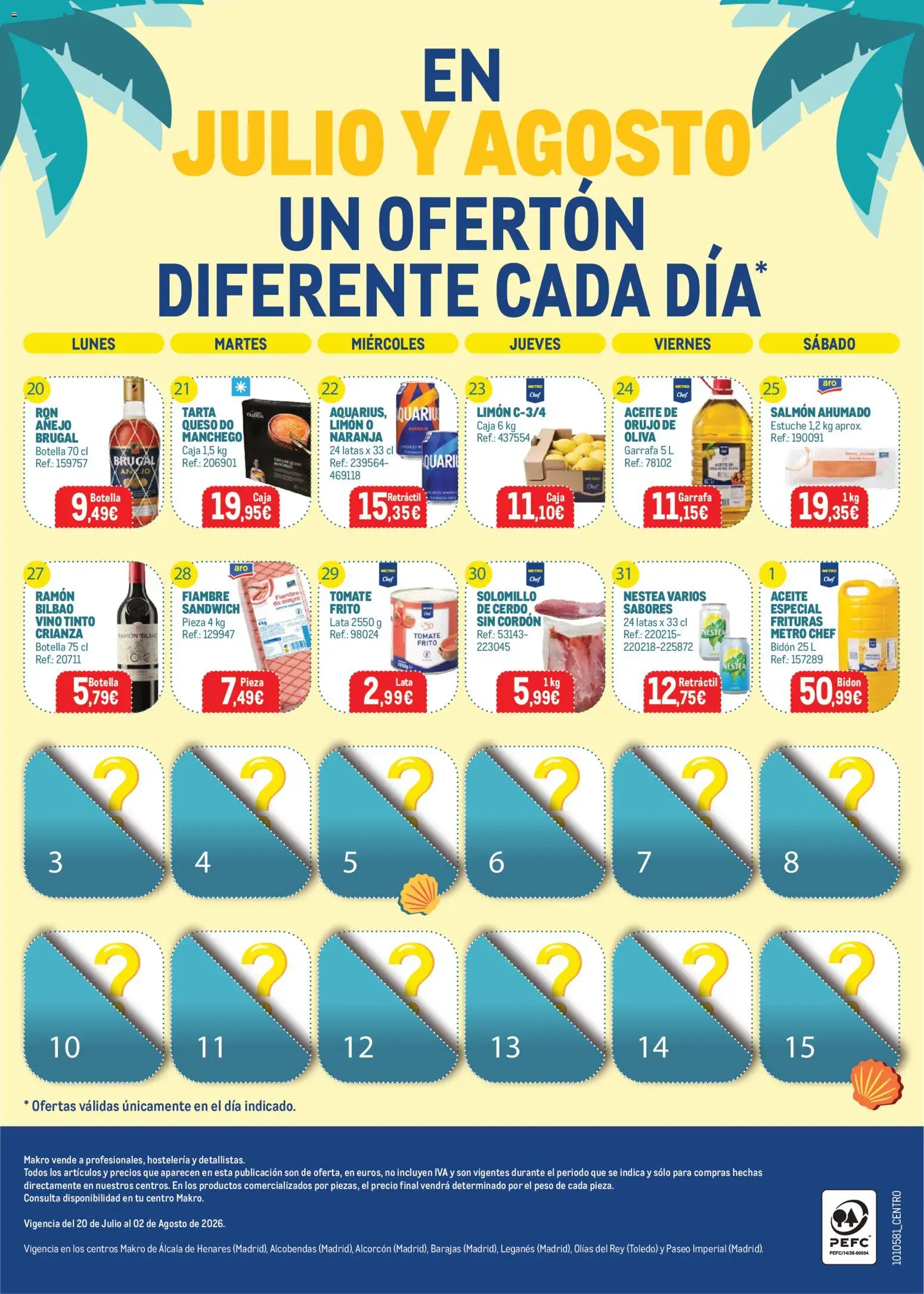 Makro Precios Centro │ válido desde el 20/07/2026 | Página: 8 | Productos: Queso, Cerdo, Peso, Salmón ahumado