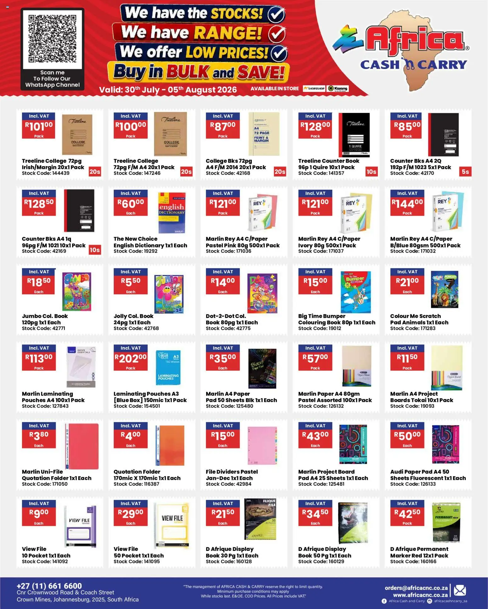 New Africa Cash & Carry catalogue – valid from 30/07/2026 | Page: 57