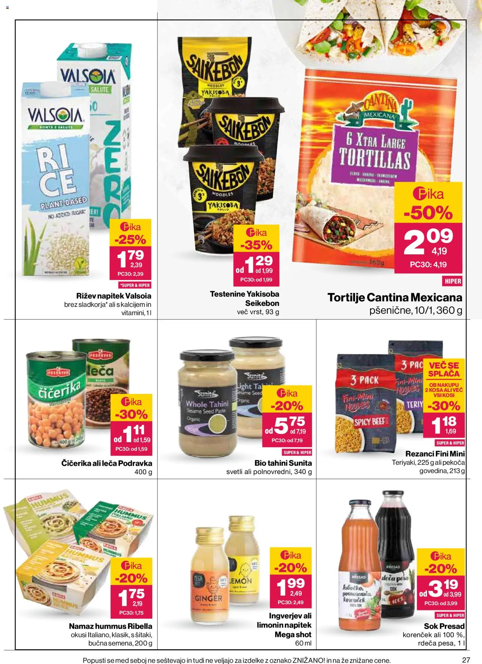 Novi Mercator katalog ponudbe – veljaven od 03.09.2026 | Stran: 27 | Izdelki: Rezanci, Namaz, Testenine, Korencek