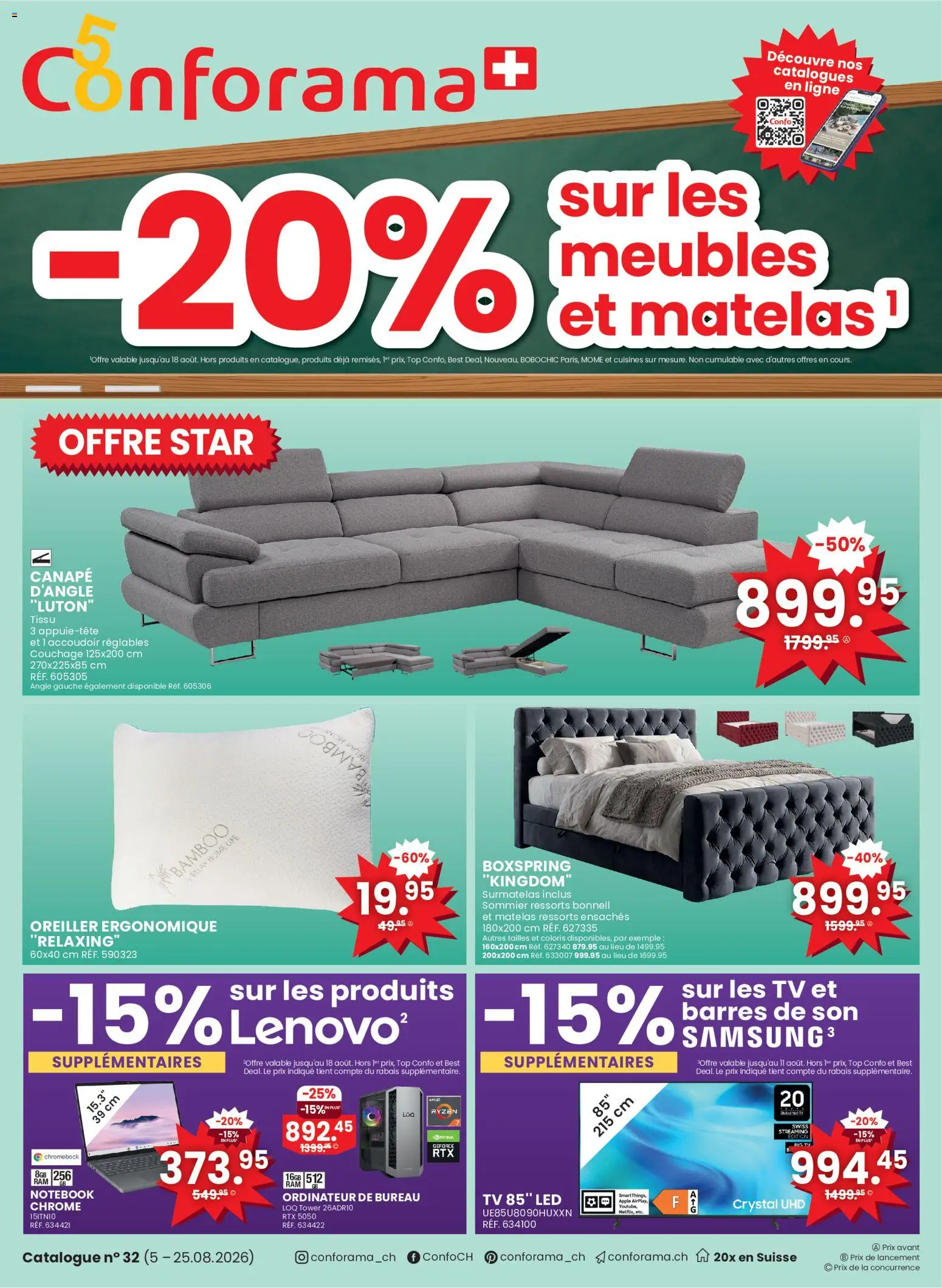 Conforama aktionen FR – gültig ab 05.08.2026 | Seite: 1