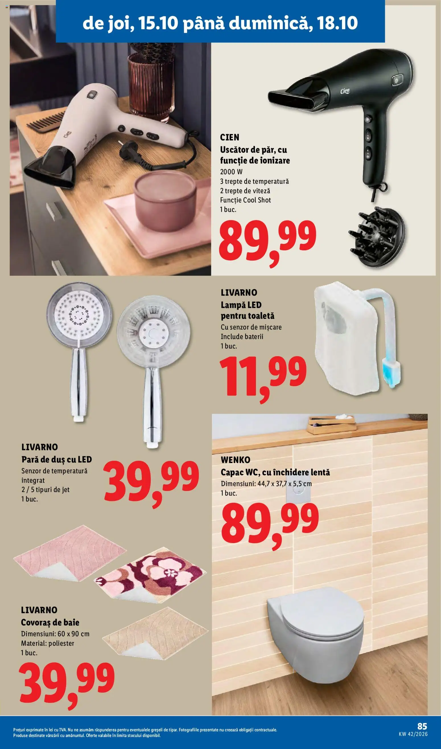 Noul catalog Lidl – valabil de la 12.10.2026 | Pagină: 85
