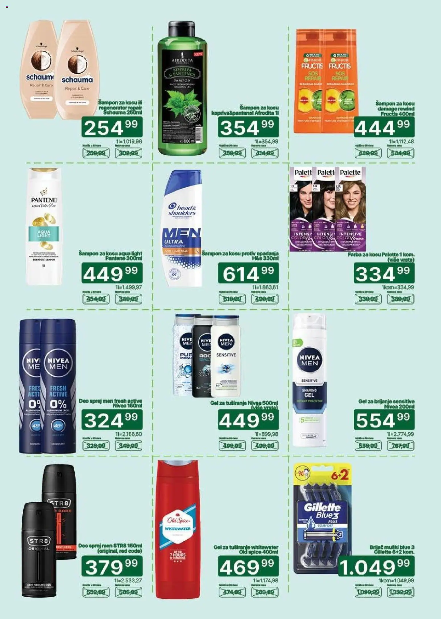 Univerexport katalog - važi od 25.05.2026 | Strana: 27 | Proizvode: Gillette, Pantene, Nivea, Gel za tuširanje
