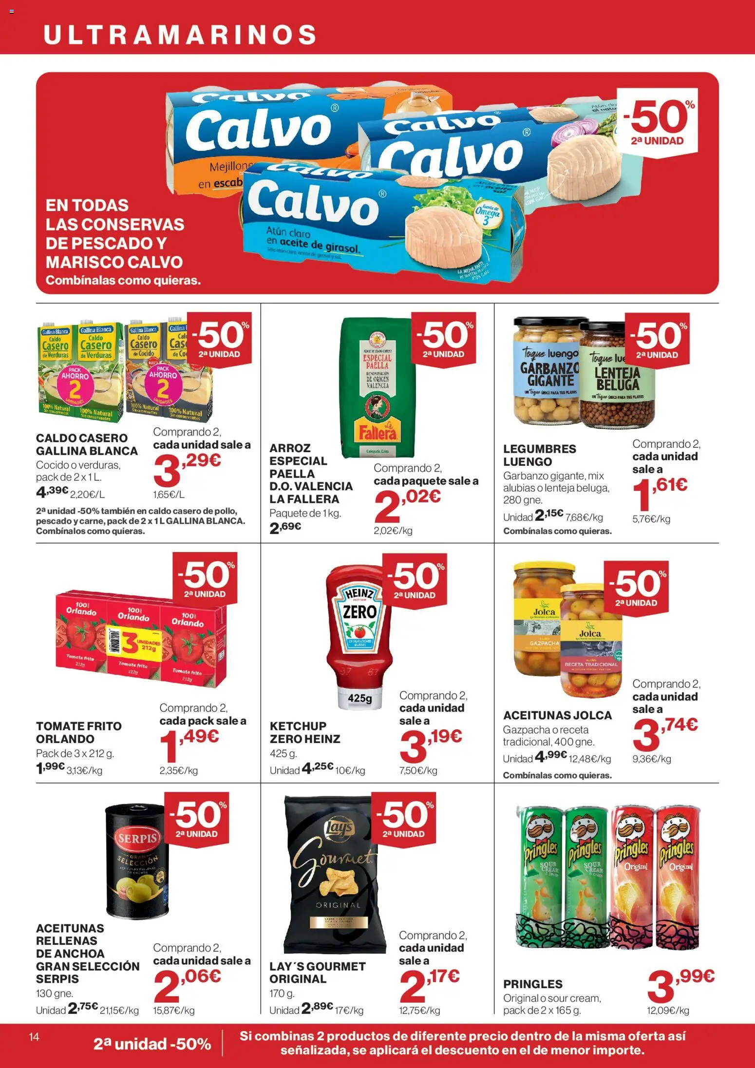 Supercor folleto │ válido desde el 15/10/2026 | Página: 14 | Productos: Omega, Kétchup, Aceite, Pescado