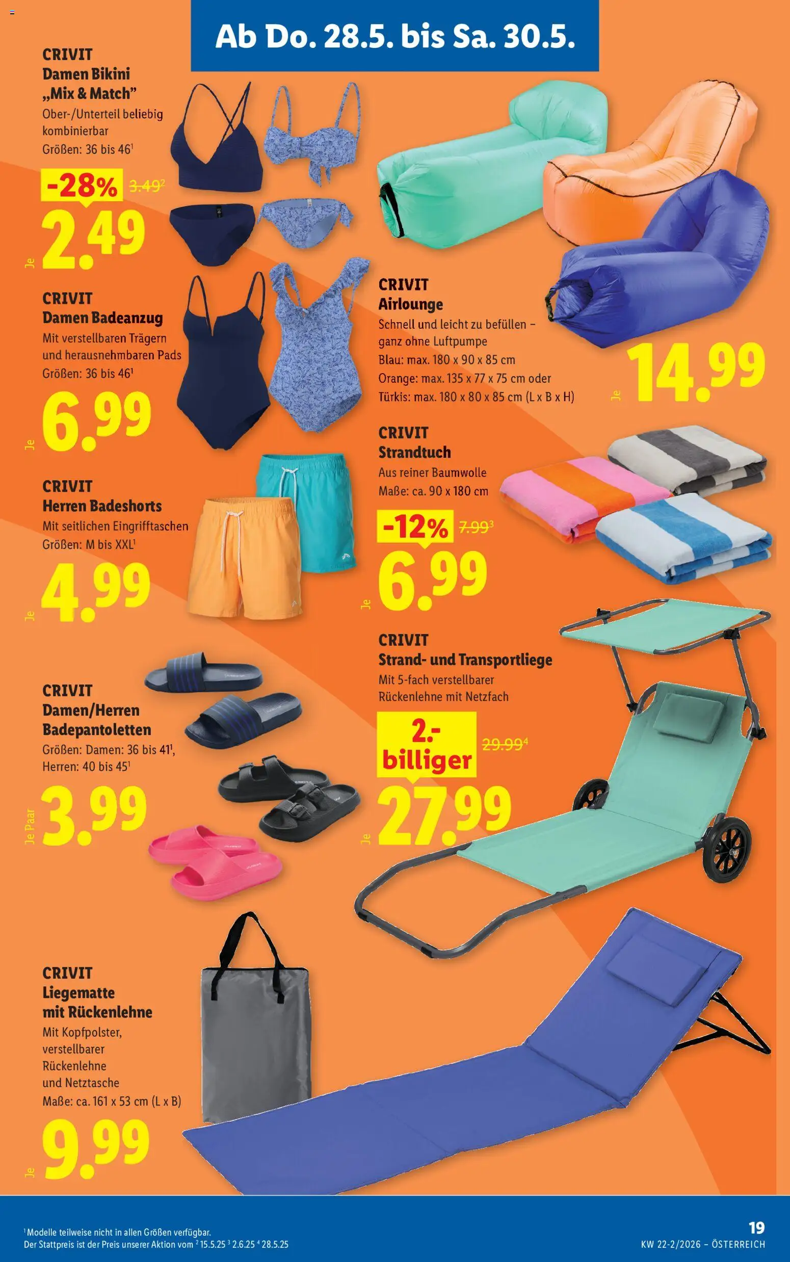 Lidl Flugblatt - Oberpullendorf, Güssing, Oberwart gültig ab 28.05.2026 | Seite: 23 | Produkte: Badeanzug
