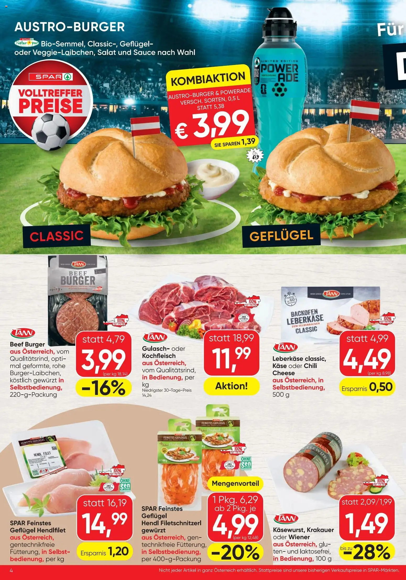 Spar - Flugblatt gültig ab 11.06.2026 | Seite: 4 | Produkte: Salat, Chili, Käse
