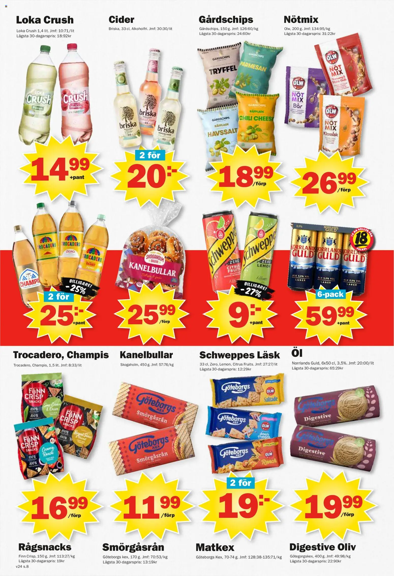 Pekås reklamblad aktuell från 08.06.2026 | Sida: 8 | Produkter: Digestive, Loka, Chili, Hallon