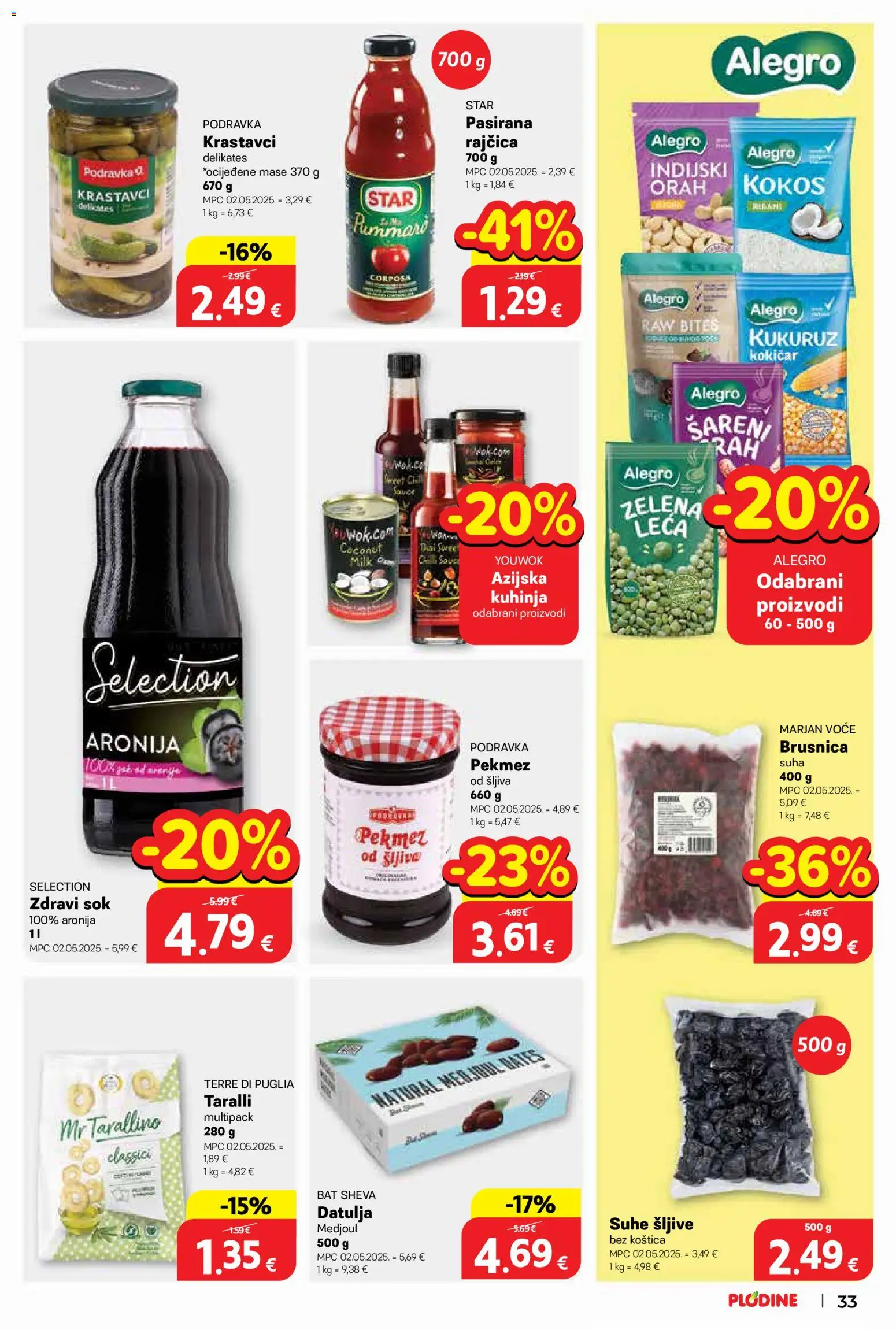 Plodine katalog | vrijedi od 03.06.2026 | Stranica: 33