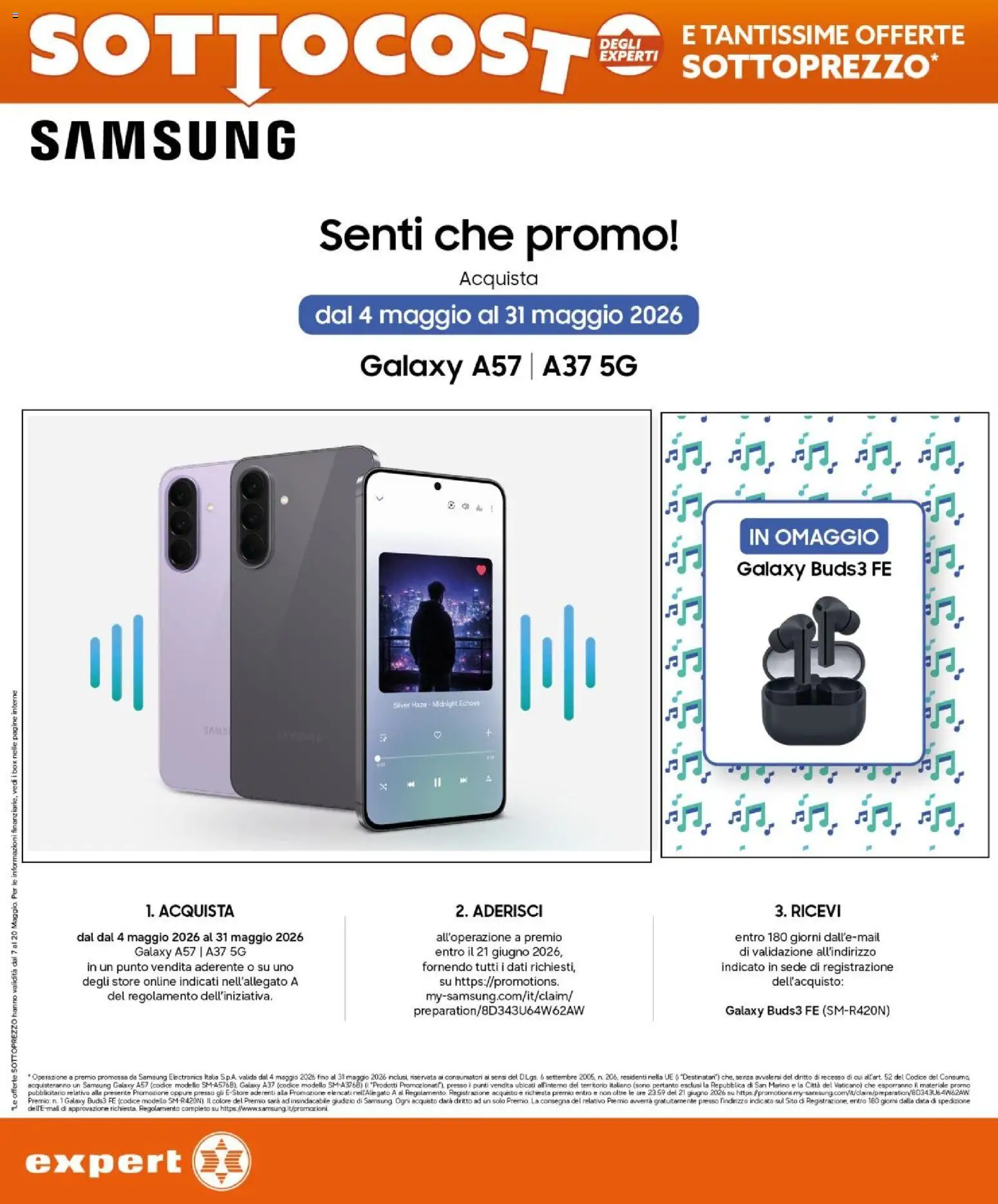 Volantino Expert del 07.05.2026 | Pagina: 6 | Prodotti: Samsung Galaxy, Data, Samsung