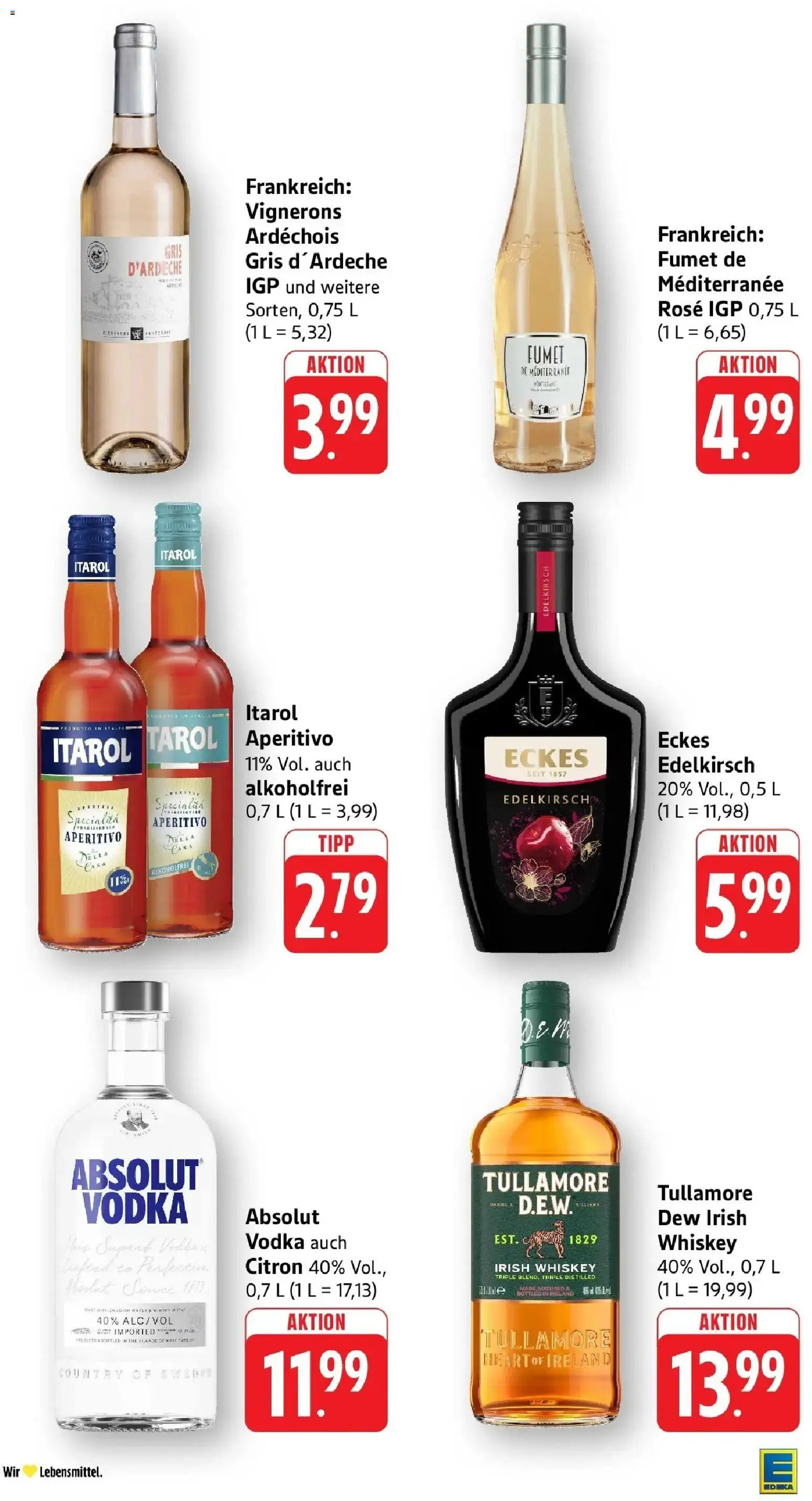Edeka prospekt Friedrichsthal	 – gültig ab 03.05.2026 | Seite: 47 | Produkte: Wein, Vodka, Whiskey