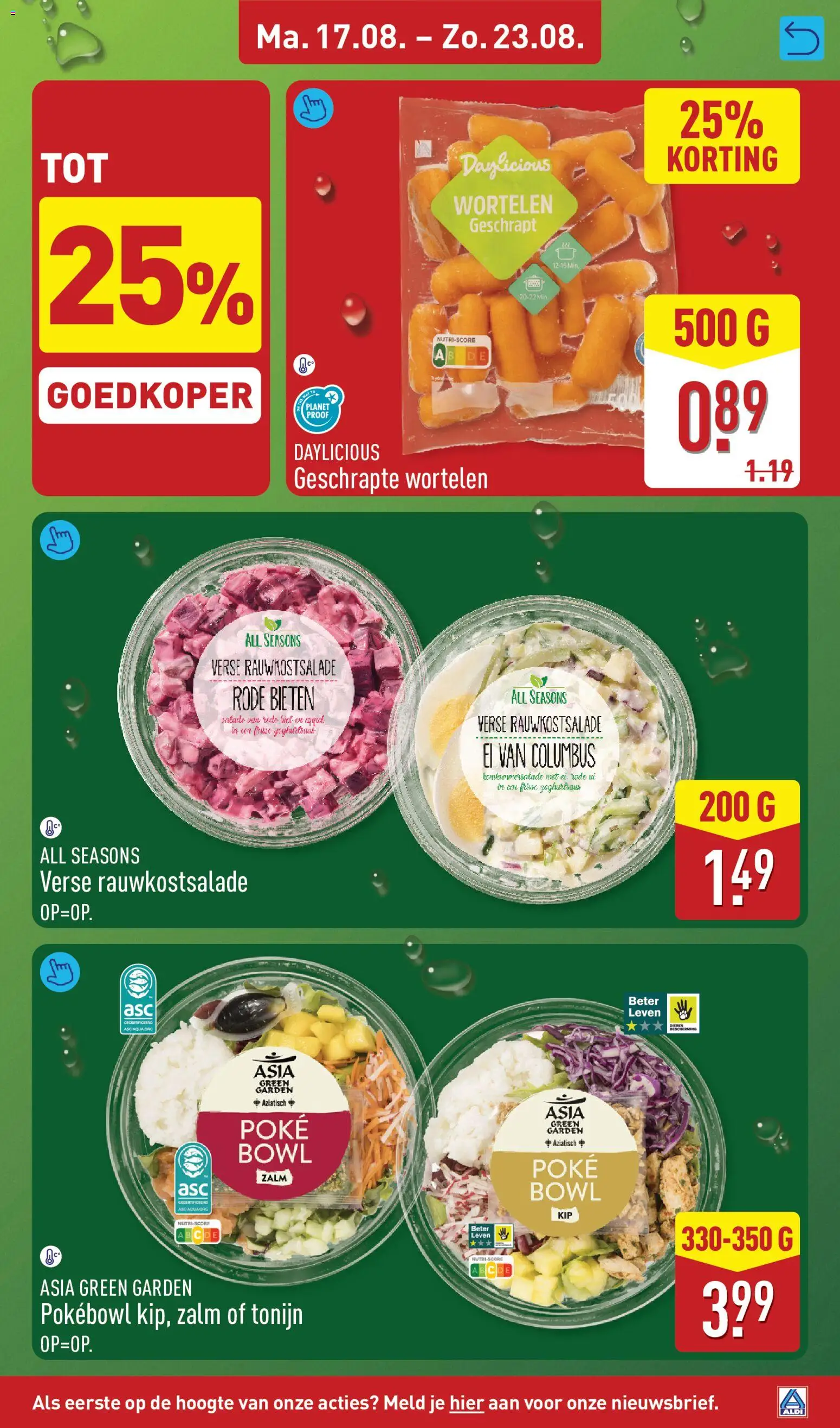 {H1} | Pagina: 7 | Producten: Wortelen, Salade, Biet, Rode biet