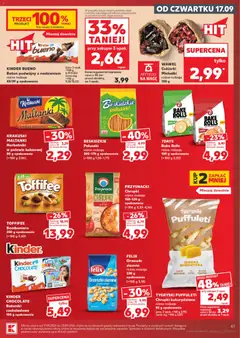 Pogląd oferty "WAWEL Cukierki Michalki, różne rodzaje 100 g" - ważna od 17.09.2026 | Strona: 41