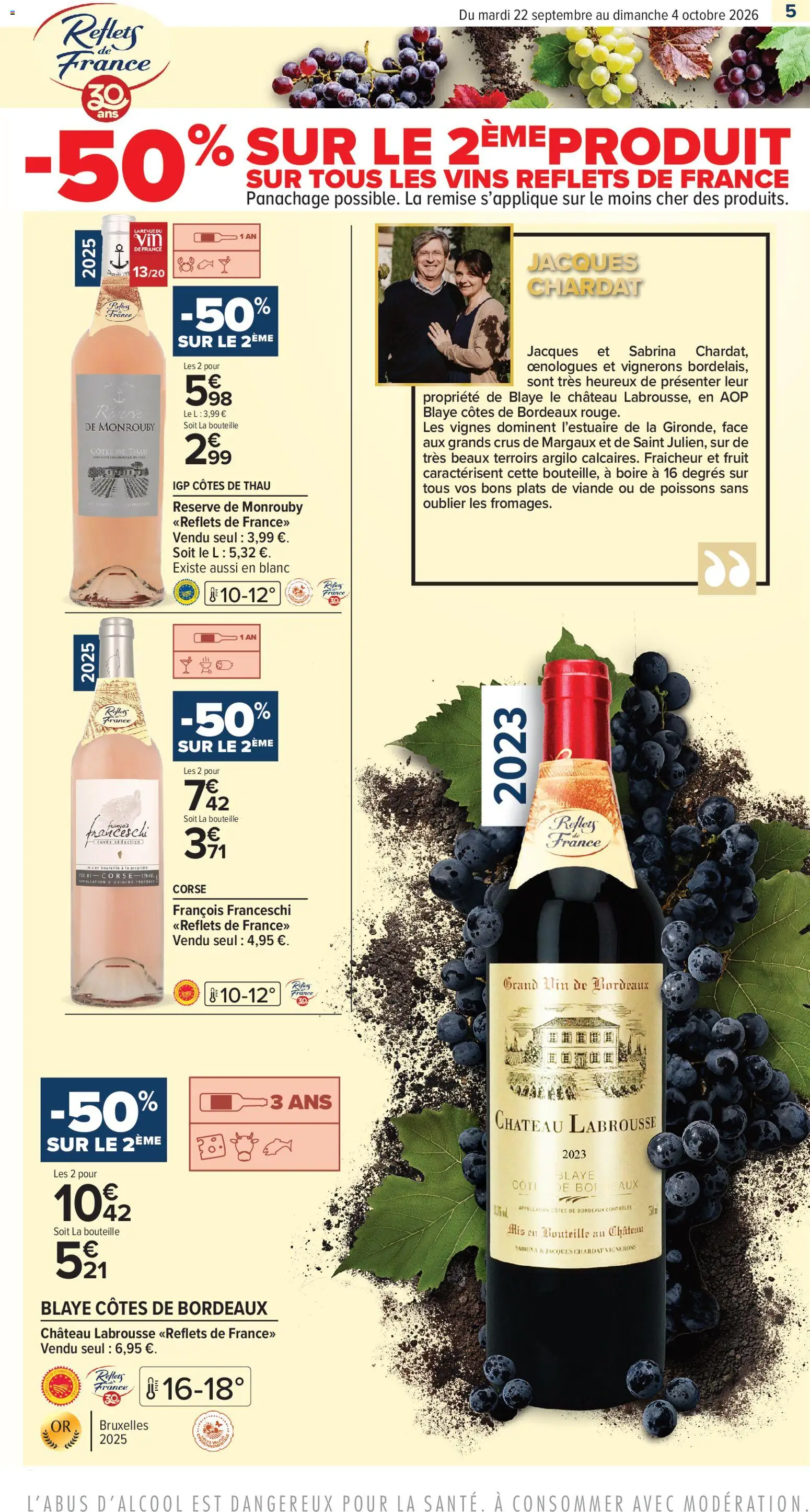 {H1} | Page: 5 | Produits: Blaye côtes de Bordeaux, Rollers, Poissons, Viande