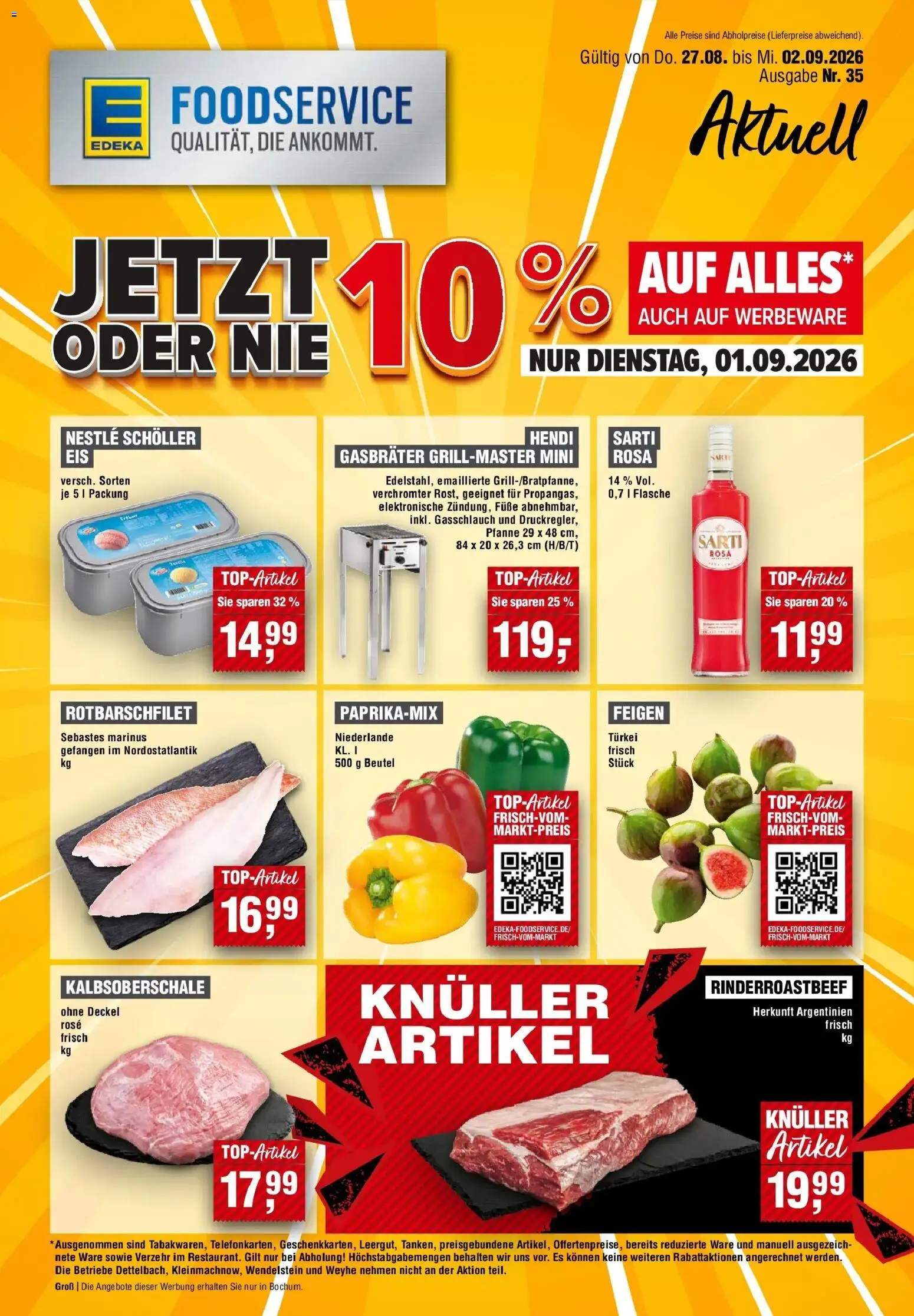 Edeka Prospekt Bochum – gültig ab 27.08.2026 | Seite: 1 | Produkte: Feigen