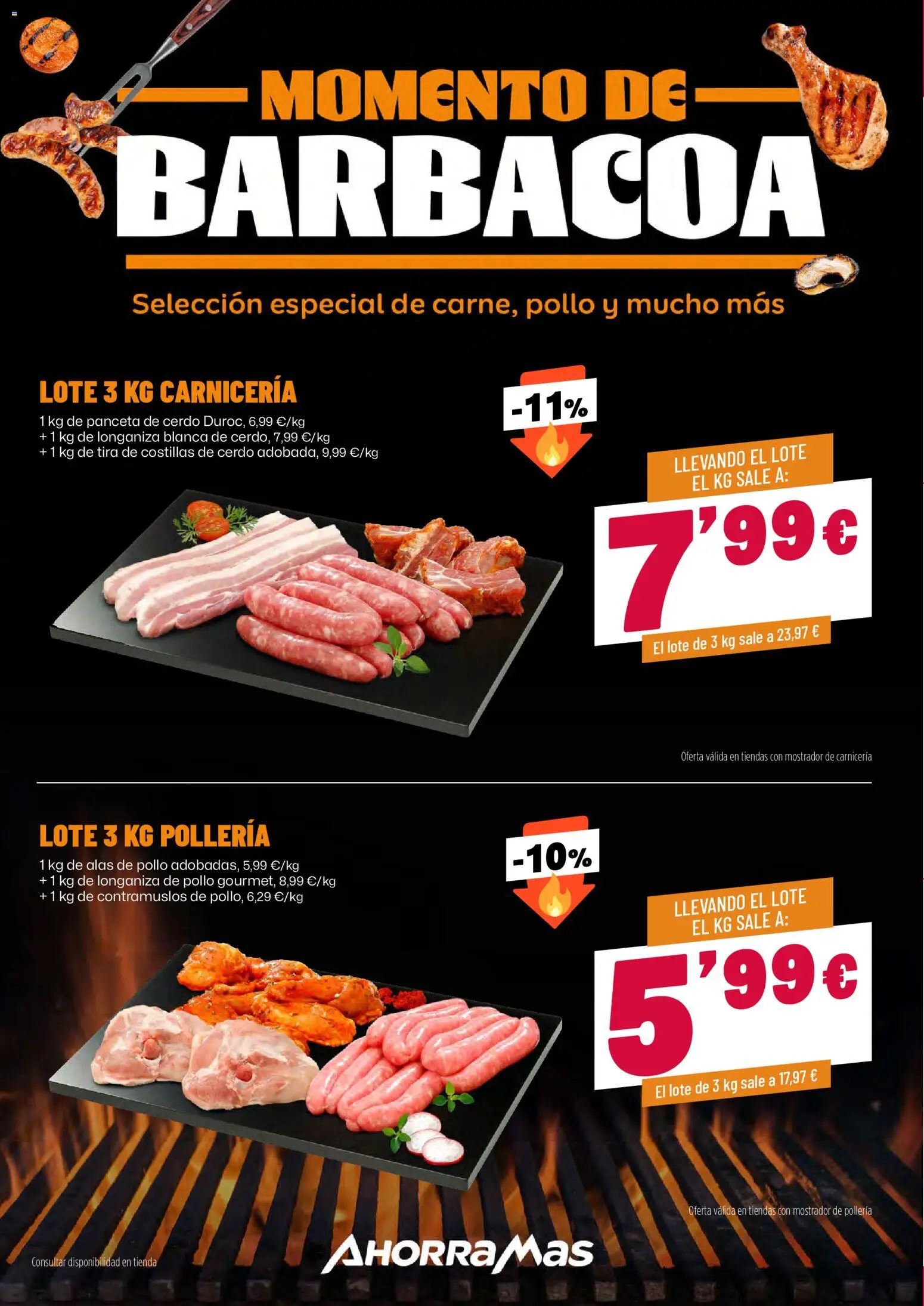 AhorraMas folleto │ válido desde el 13/08/2026 | Página: 8 | Productos: Panceta, Cerdo, Barbacoa, Pollo