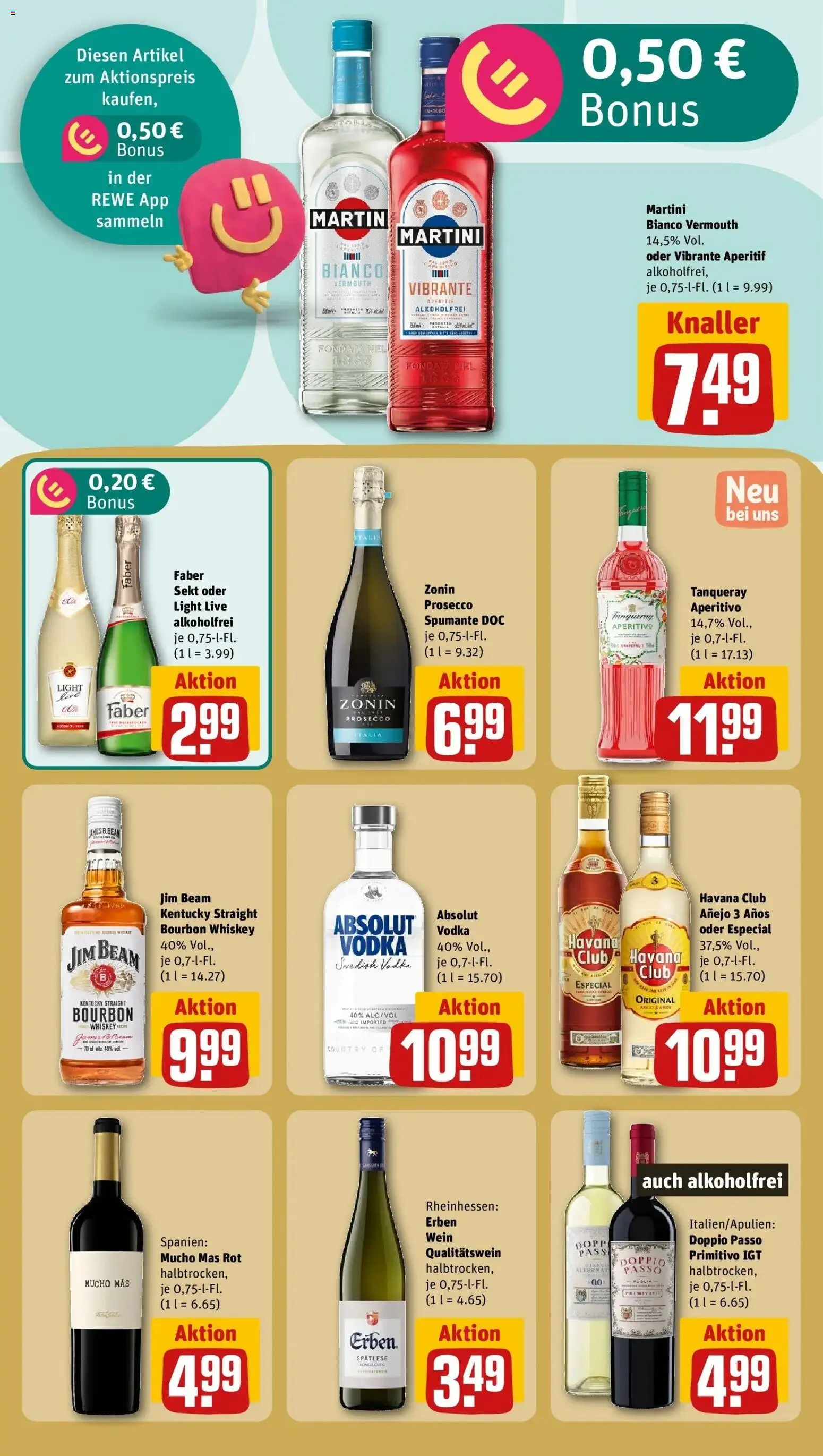 REWE Prospekt ab 24.08.2026 zum Blättern » Angebote | Seite: 15 | Produkte: Sekt, Prosecco, Wein, Vodka