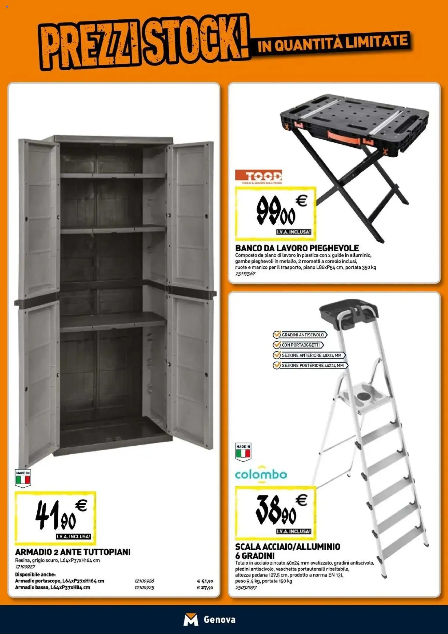 Nuovo TECNOMAT - Straordinari prezzi stock! dal 24/09/2026 > offerte anteprima 🛍️ | Pagina: 18 | Prodotti: Scala, Armadio