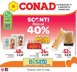 Anteprima del volantino Conad - Sconti fino al 40% valido a partire dal 16/06/2026