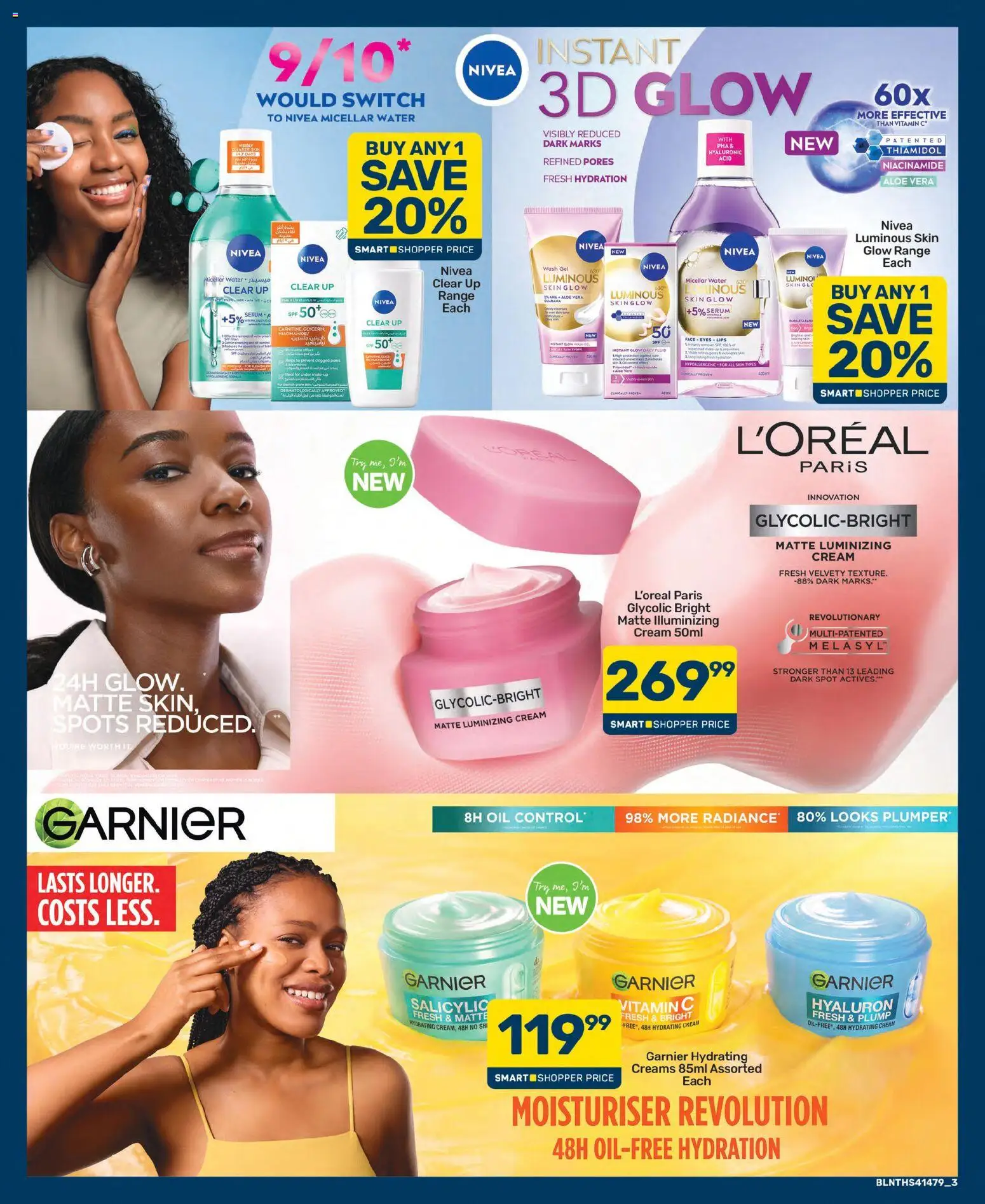 New Pick n Pay catalogue – valid from 25/09/2026 | Page: 3 | Products: Aloe Vera, Micellar water, Cream, Water