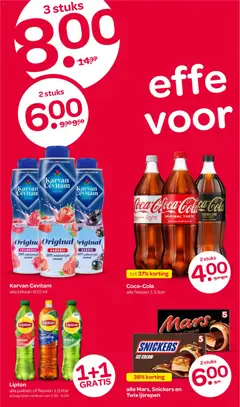 Spar folder - Voorbeeld van een folder van Spar, geldig van 27-08-2026 | Pagina: 4 | Producten: Coca Cola, Cassis, Twix, Snickers