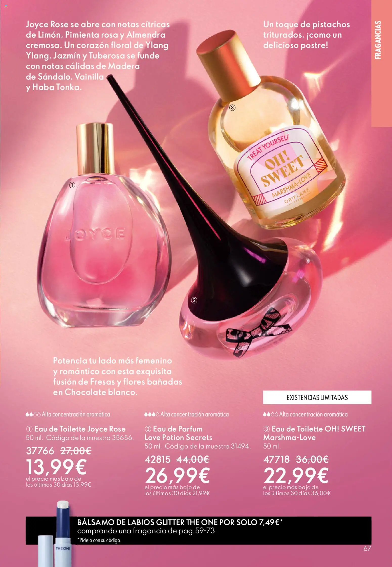Oriflame - Catálogo Campaña 6 │ válido desde el 22.04.2026 | Página: 67 | Productos: Fragancia, Chocolate, Fresas, Eau de parfum