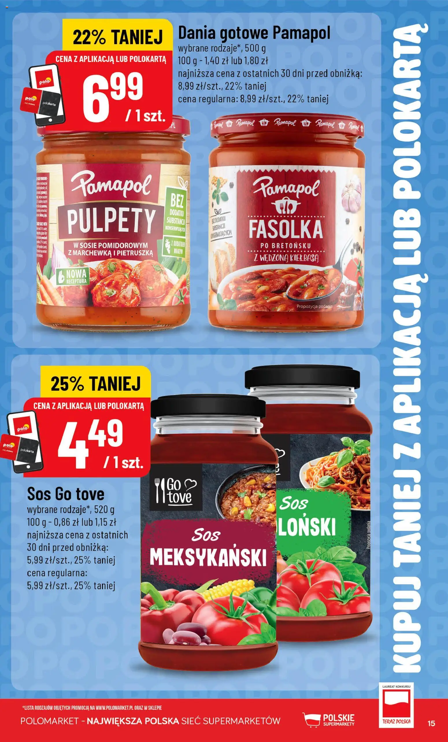 POLOmarket gazetka - Kupuj taniej z POLOappką od 17.06.2026 | Strona: 15 | Produkty: Kiełbasa, Pietruszka, Marchewka, Dania gotowe