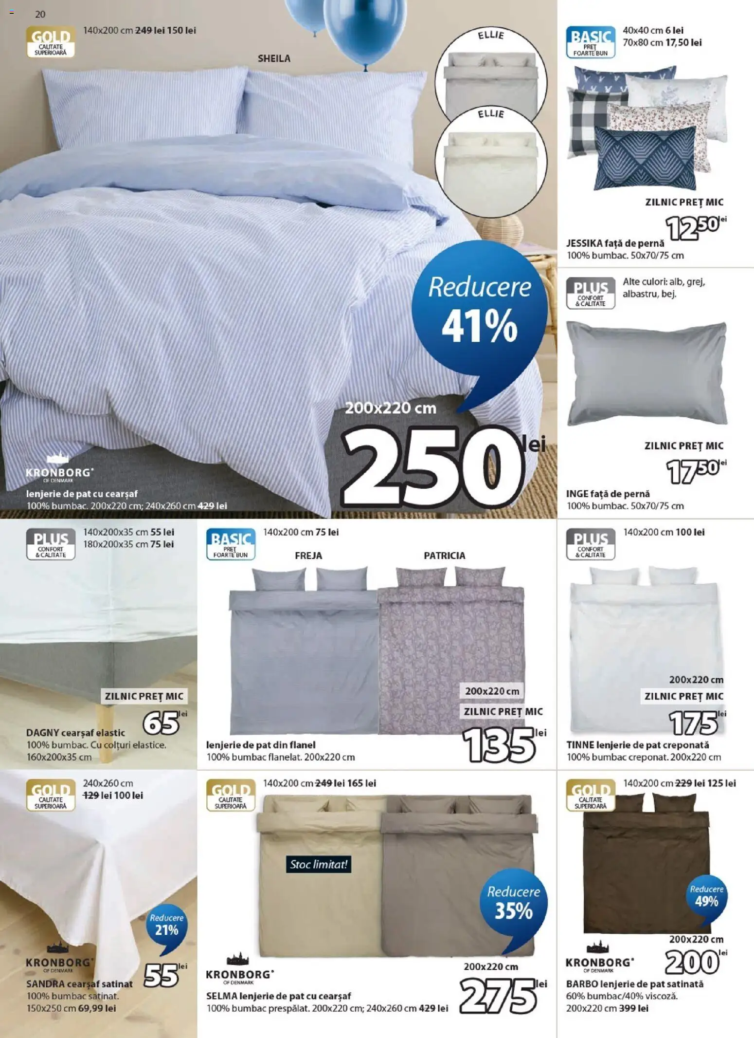 Noul catalog JYSK – valabil de la 25.03.2026 | Pagină: 20 | Produse: Pat, Lenjerie de pat, Pernă, Față de pernă