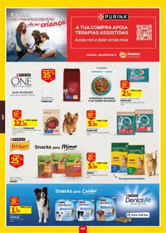 Pré-visualização Auchan folheto válido de 24/09/2026 | Página: 44 | Produtos: Purina one, Ração, Higiene oral, Snacks