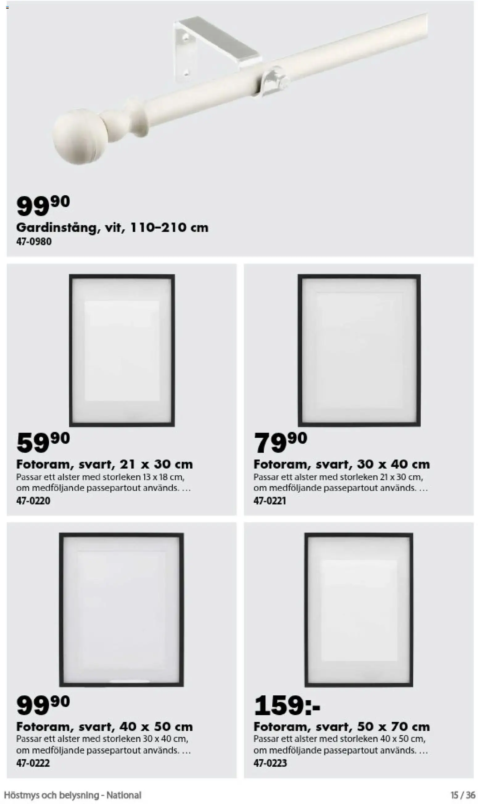 Biltema reklamblad aktuell från 01/09/2026 | Sida: 15 | Produkter: Belysning