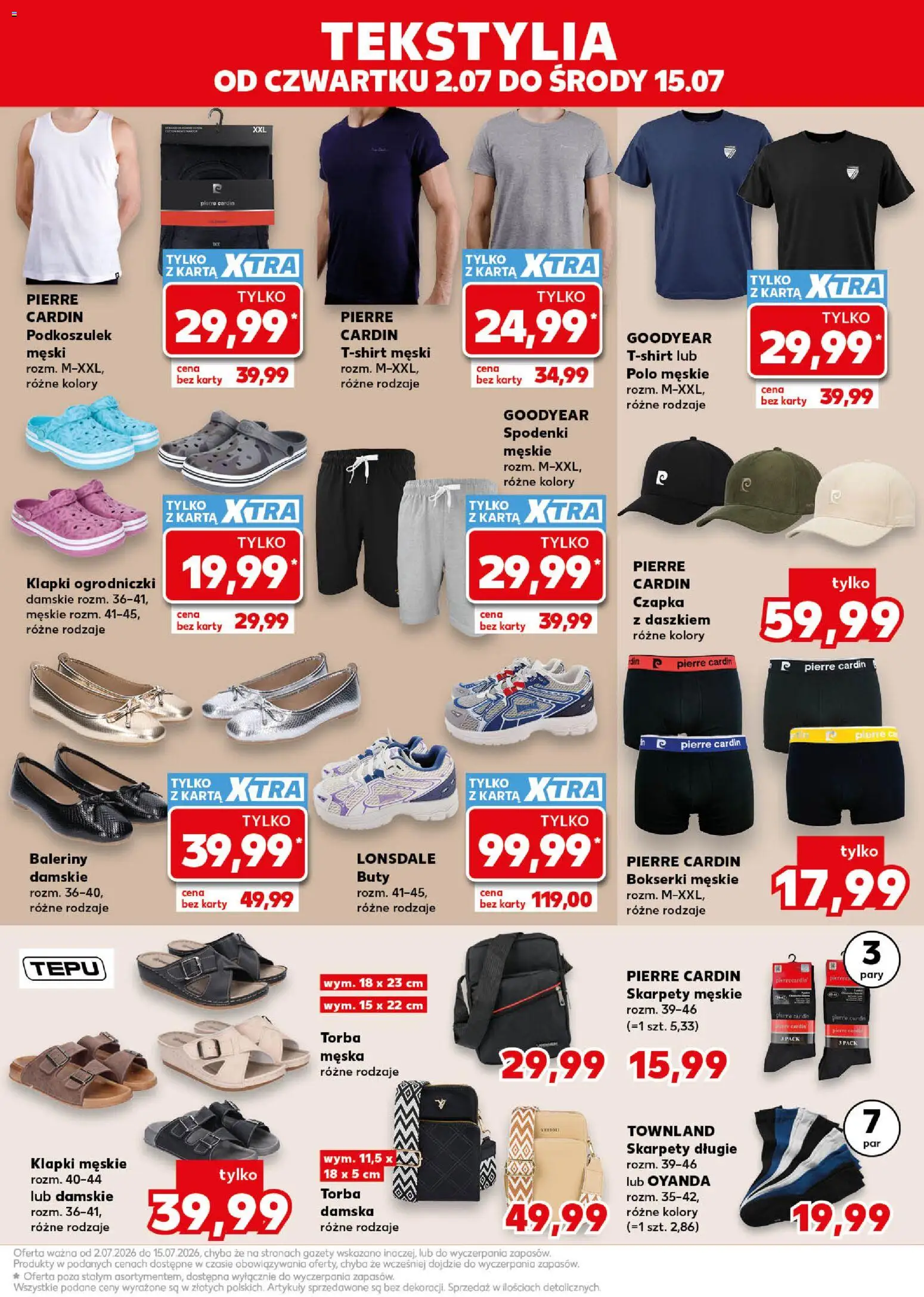 Kaufland Polsko leták - Złap okazje od 02.07.2026 | Strana: 15 | Produkty: Baleríny, Karty