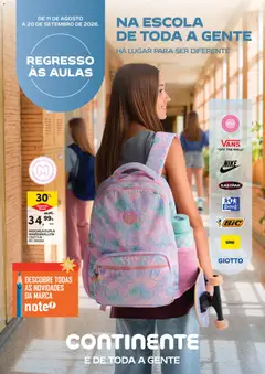 Pré-visualização Continente Regresso às Aulas Na escola de toda a gente válido de 11/08/2026